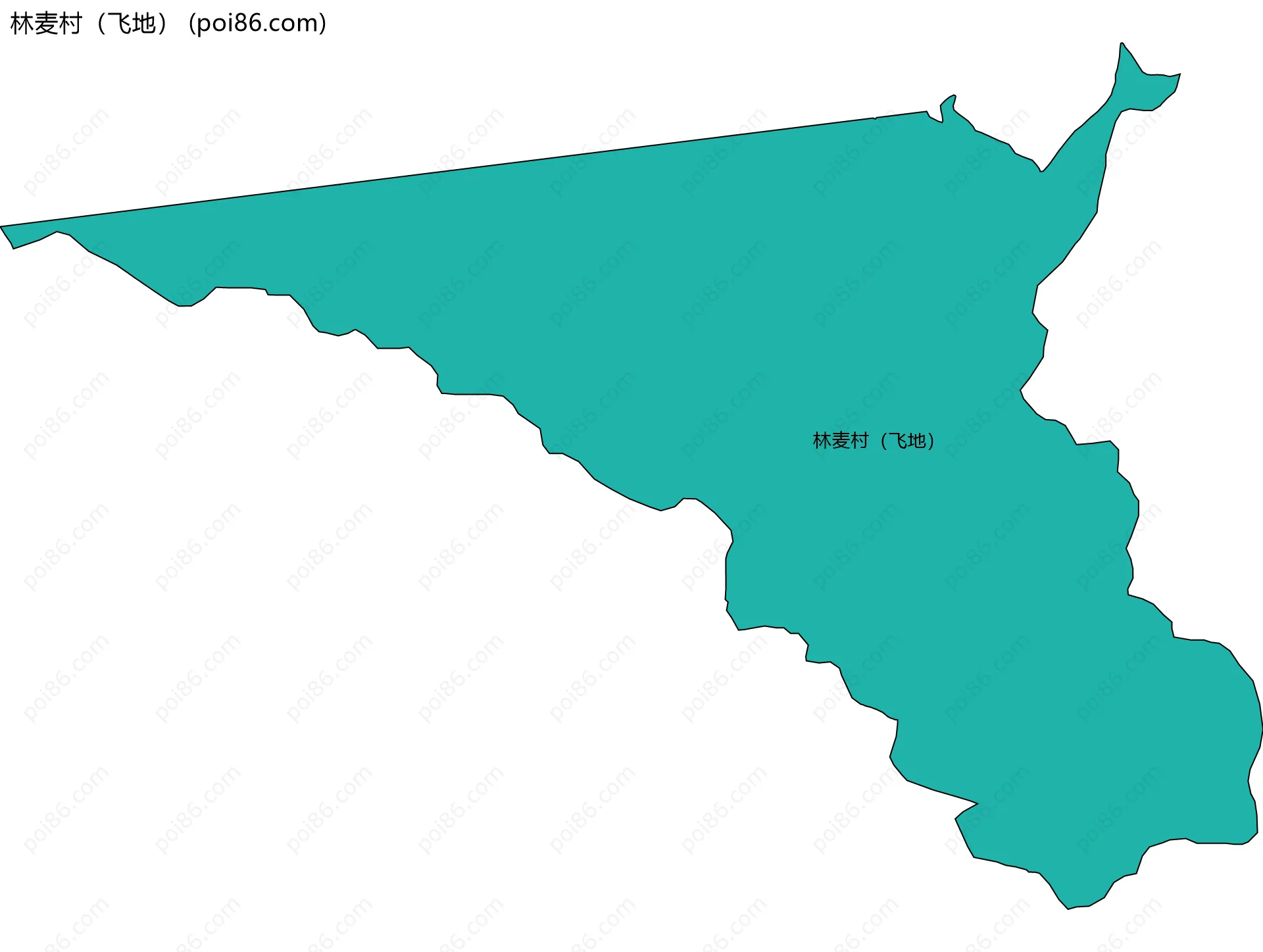 林麦村（飞地）边界地图