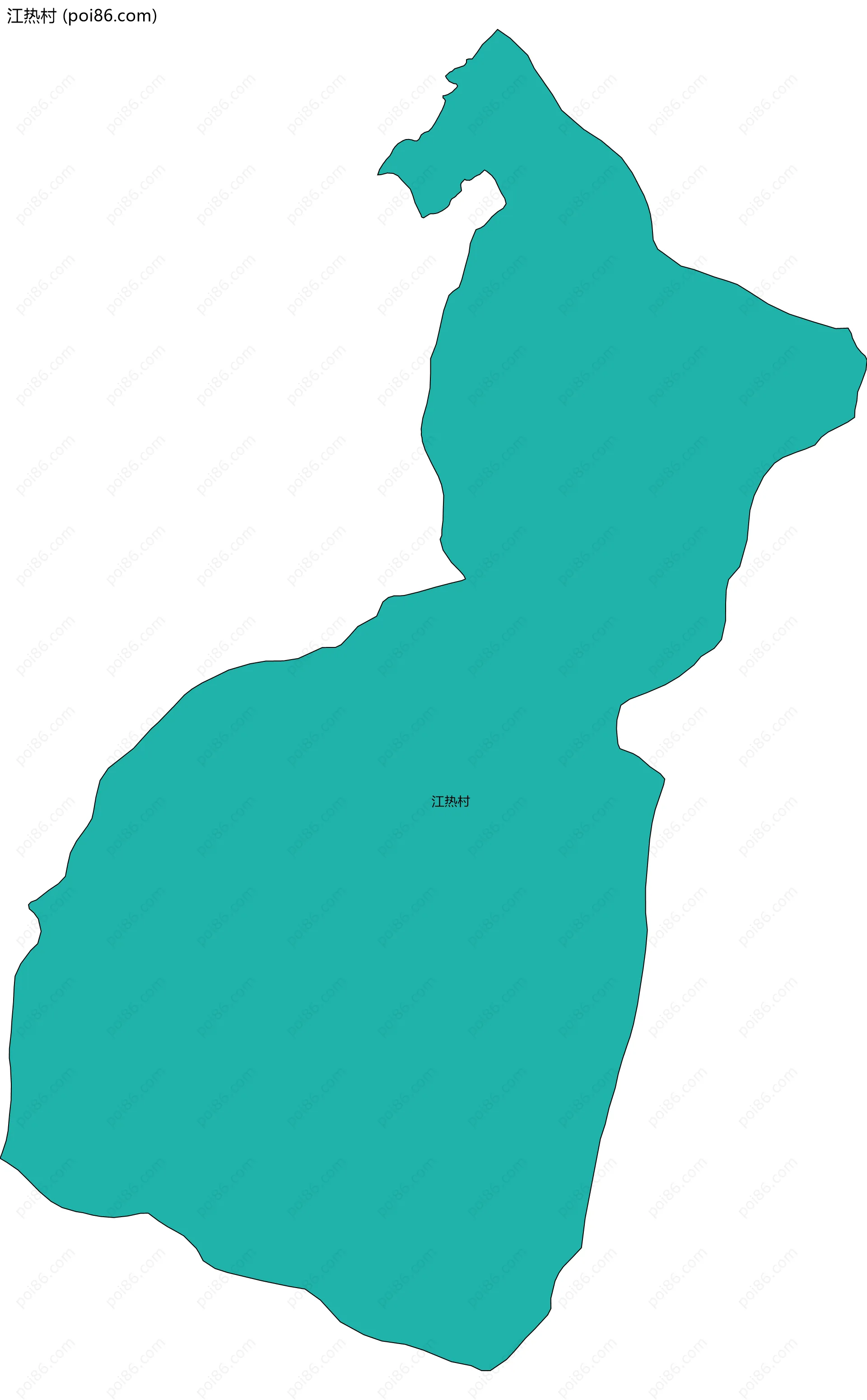 江热村边界地图