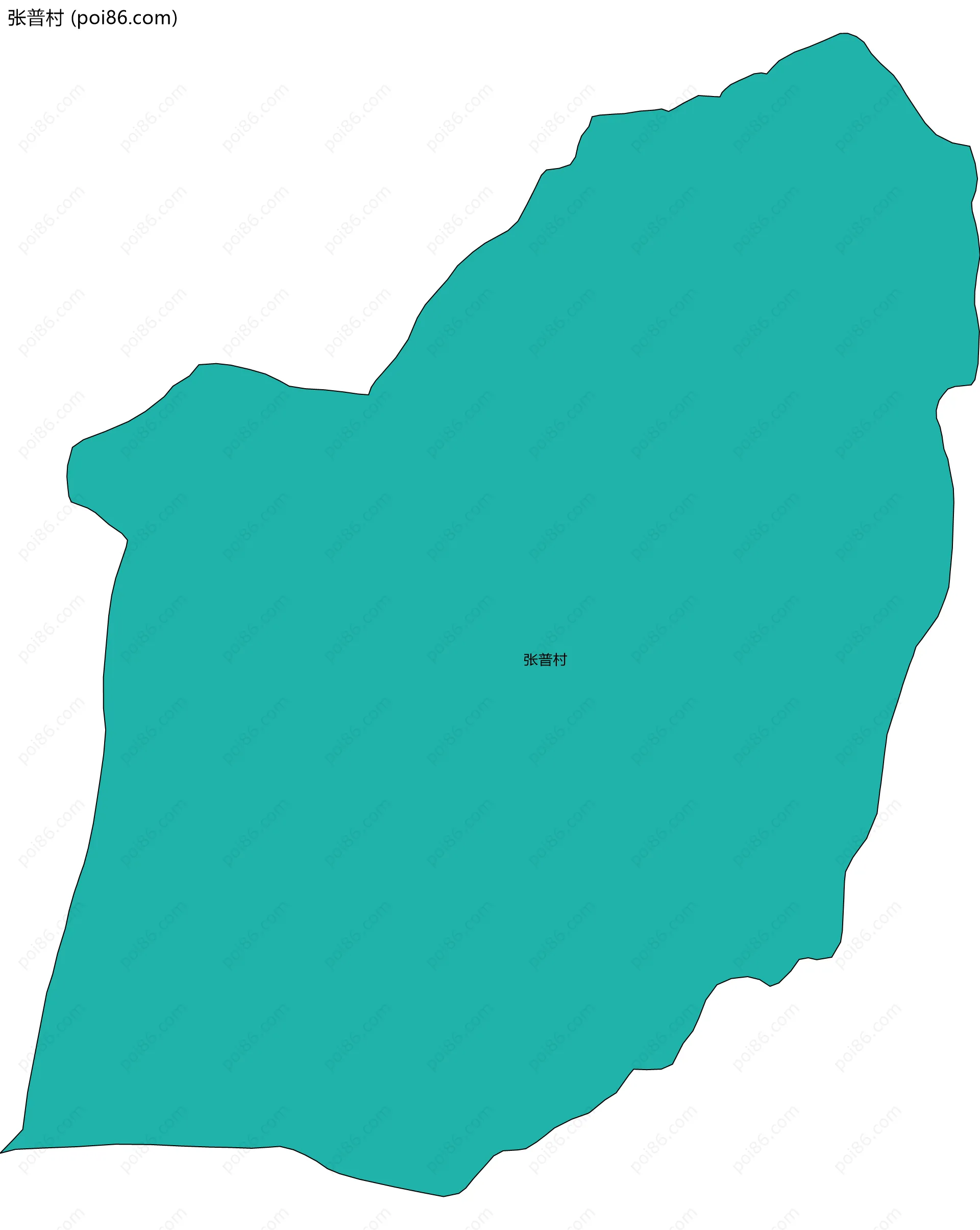 张普村边界地图