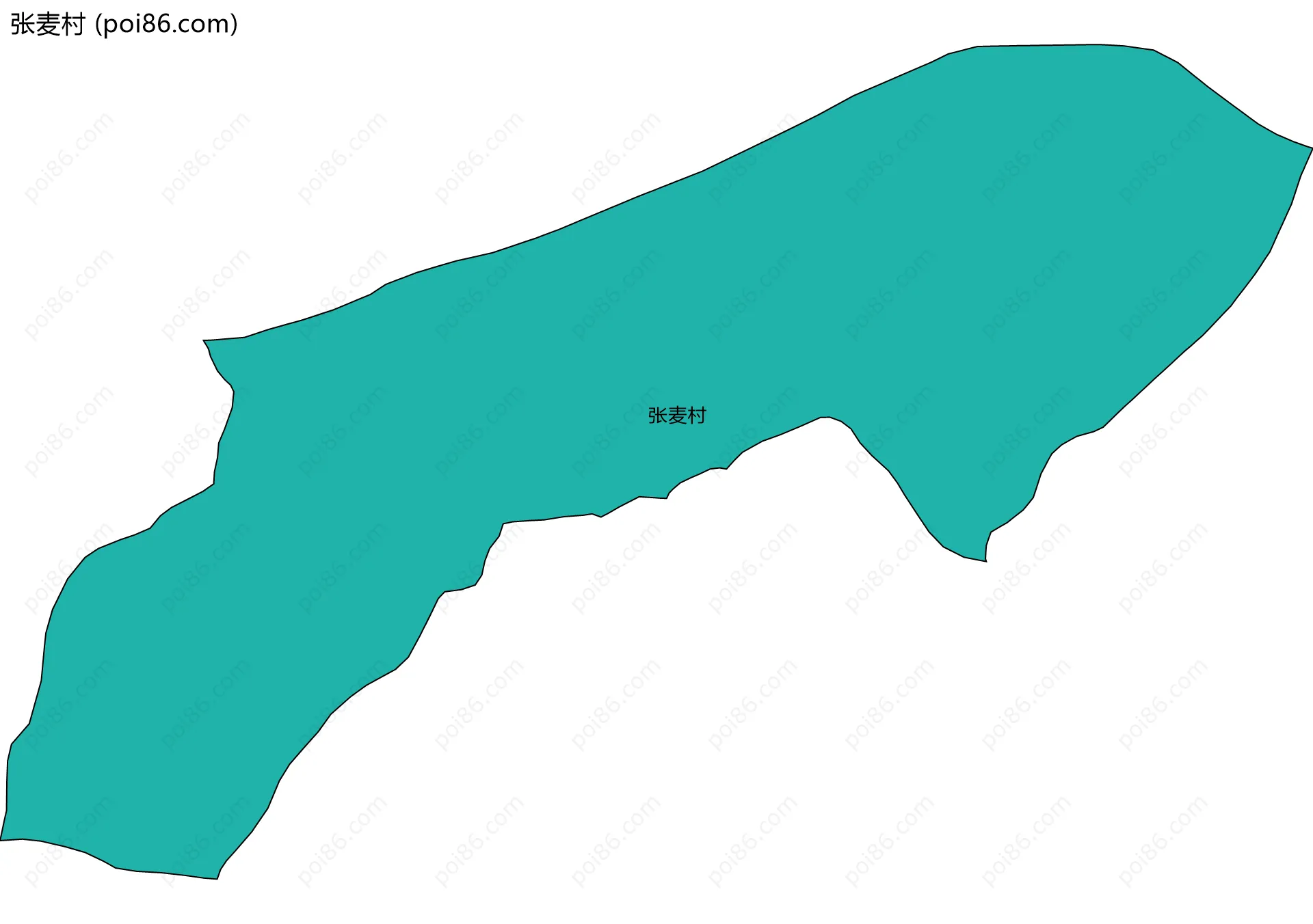 张麦村边界地图