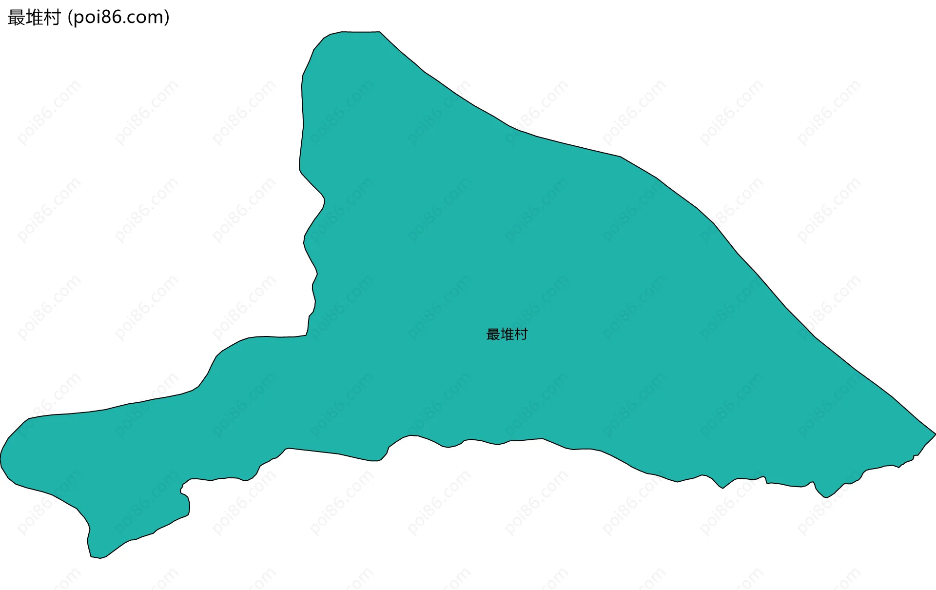 最堆村边界地图