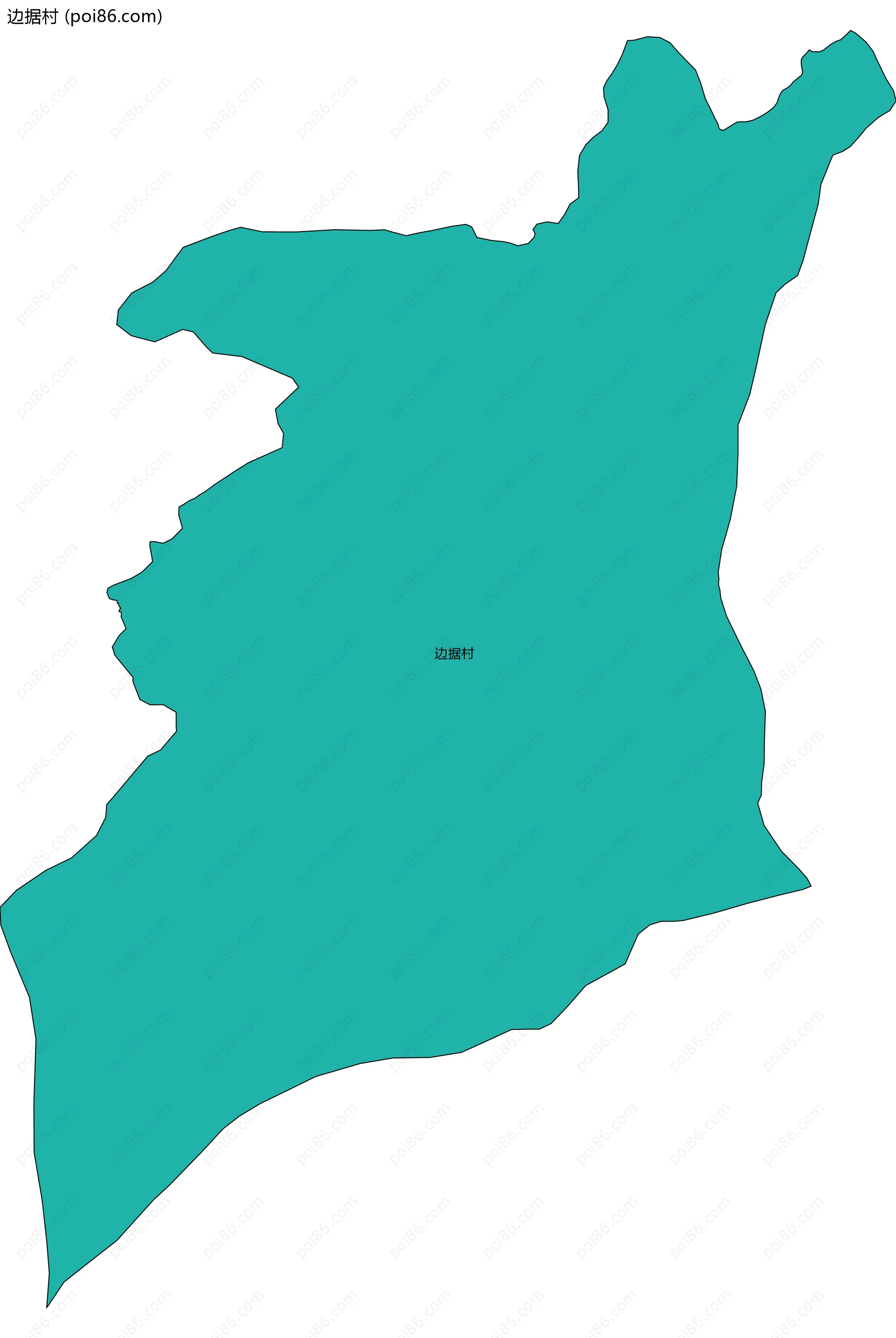 边据村边界地图