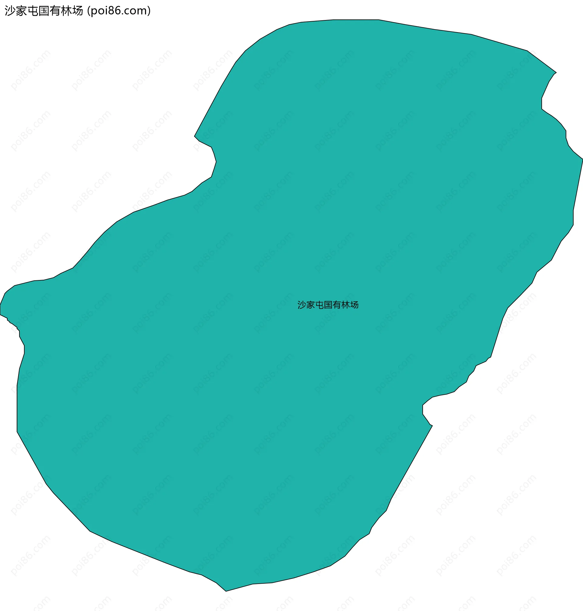 沙家屯国有林场边界地图