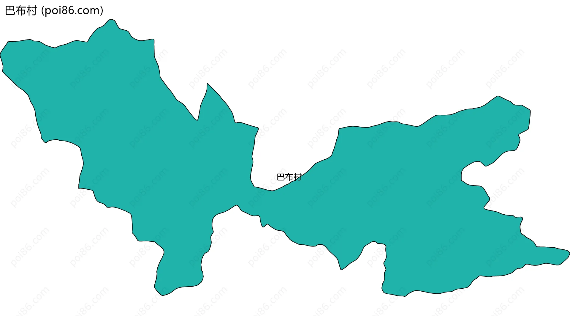 巴布村边界地图