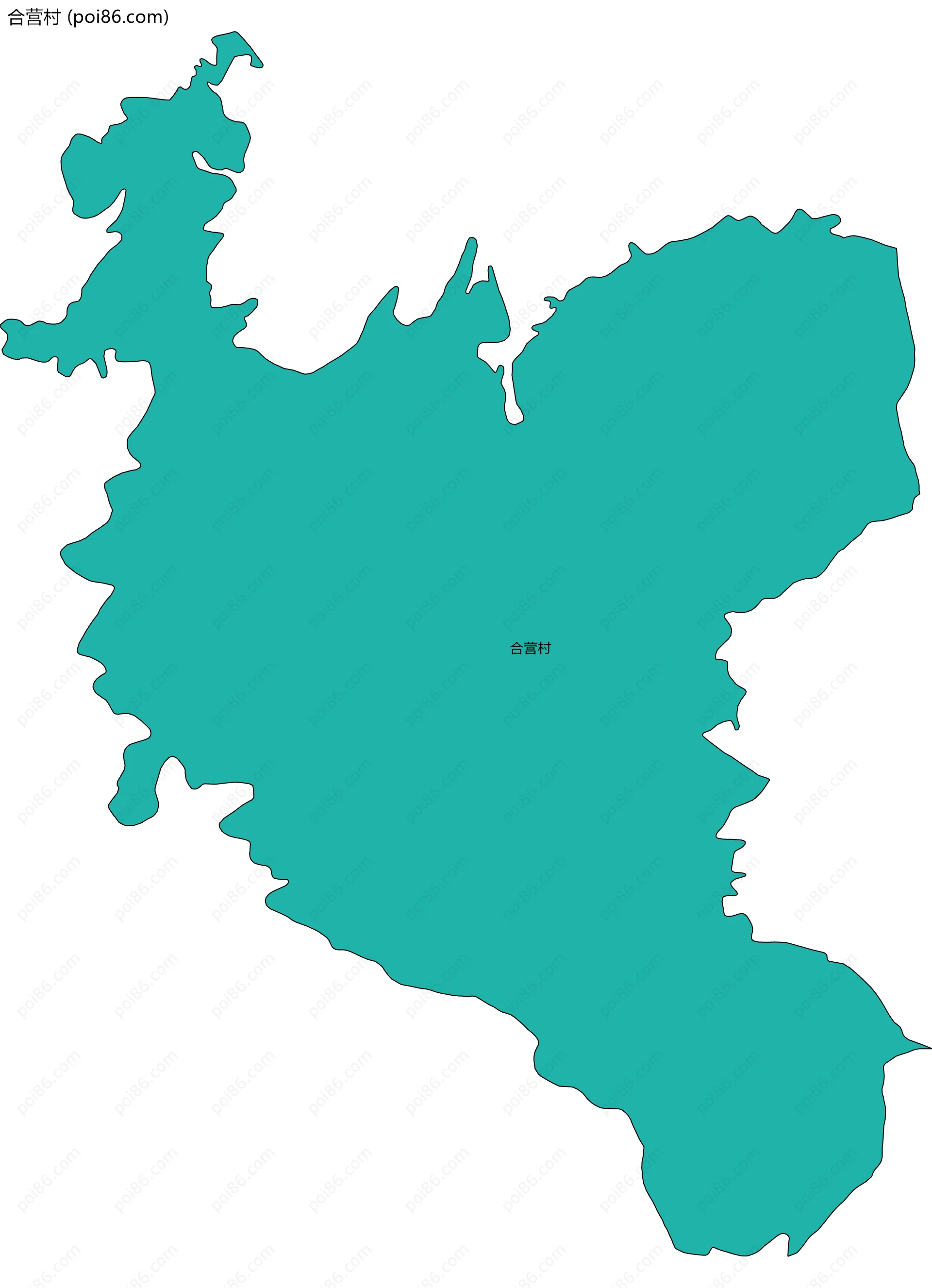 合营村边界地图