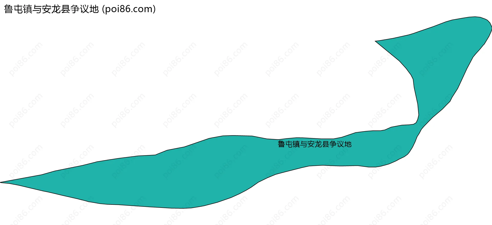 鲁屯镇与安龙县争议地边界地图