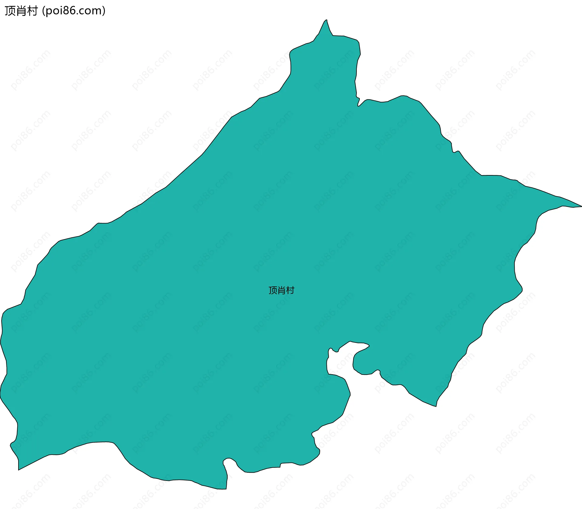 顶肖村边界地图