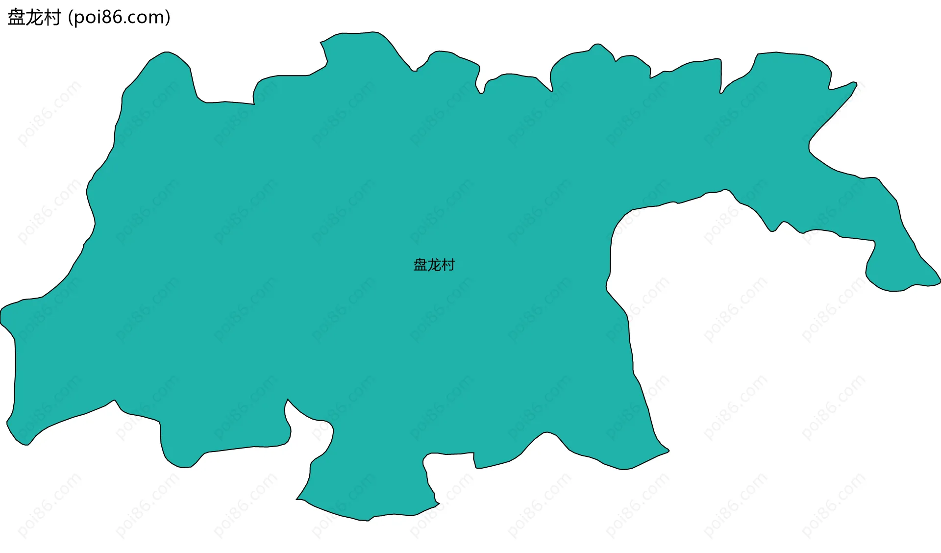 盘龙村边界地图