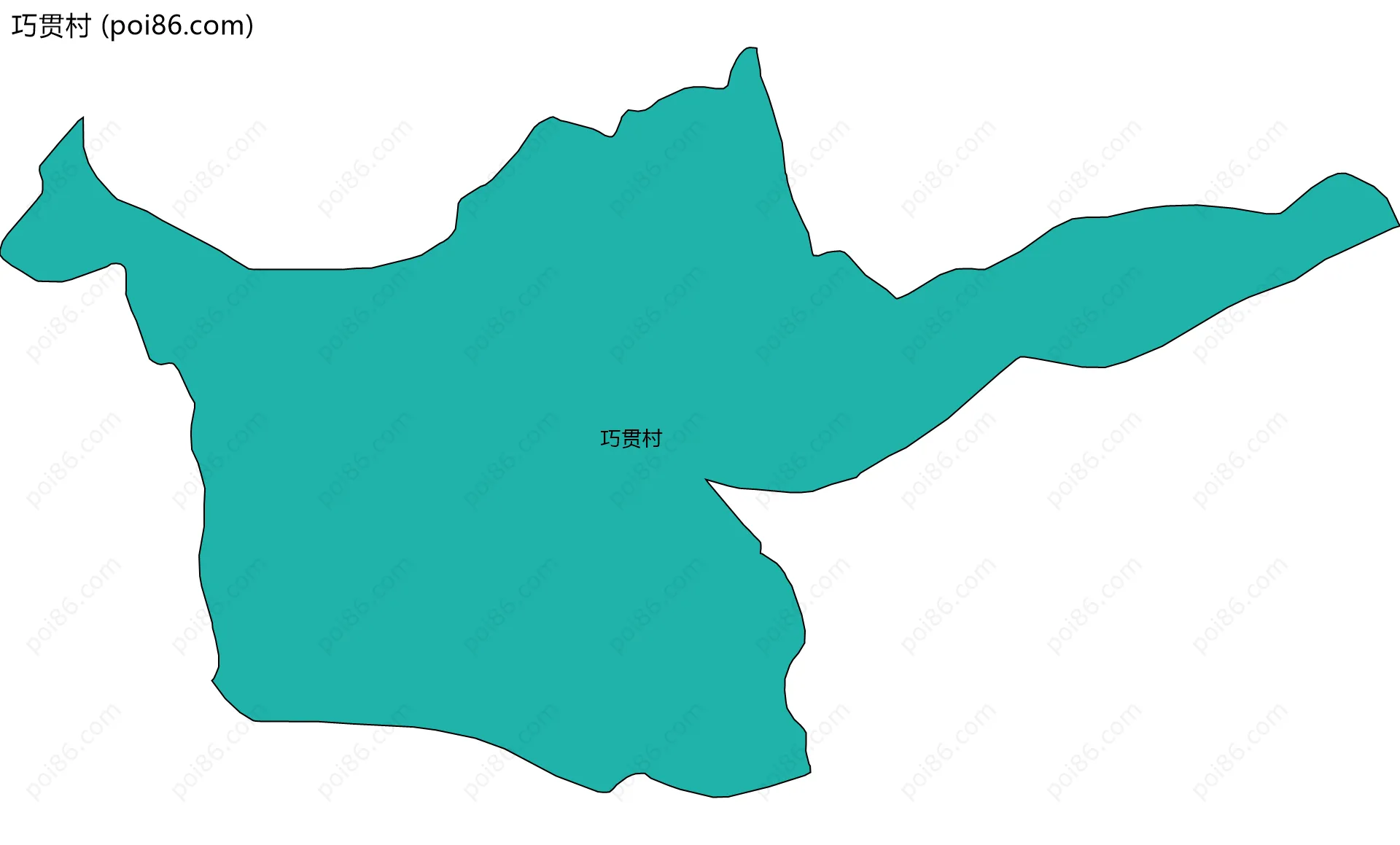 巧贯村边界地图