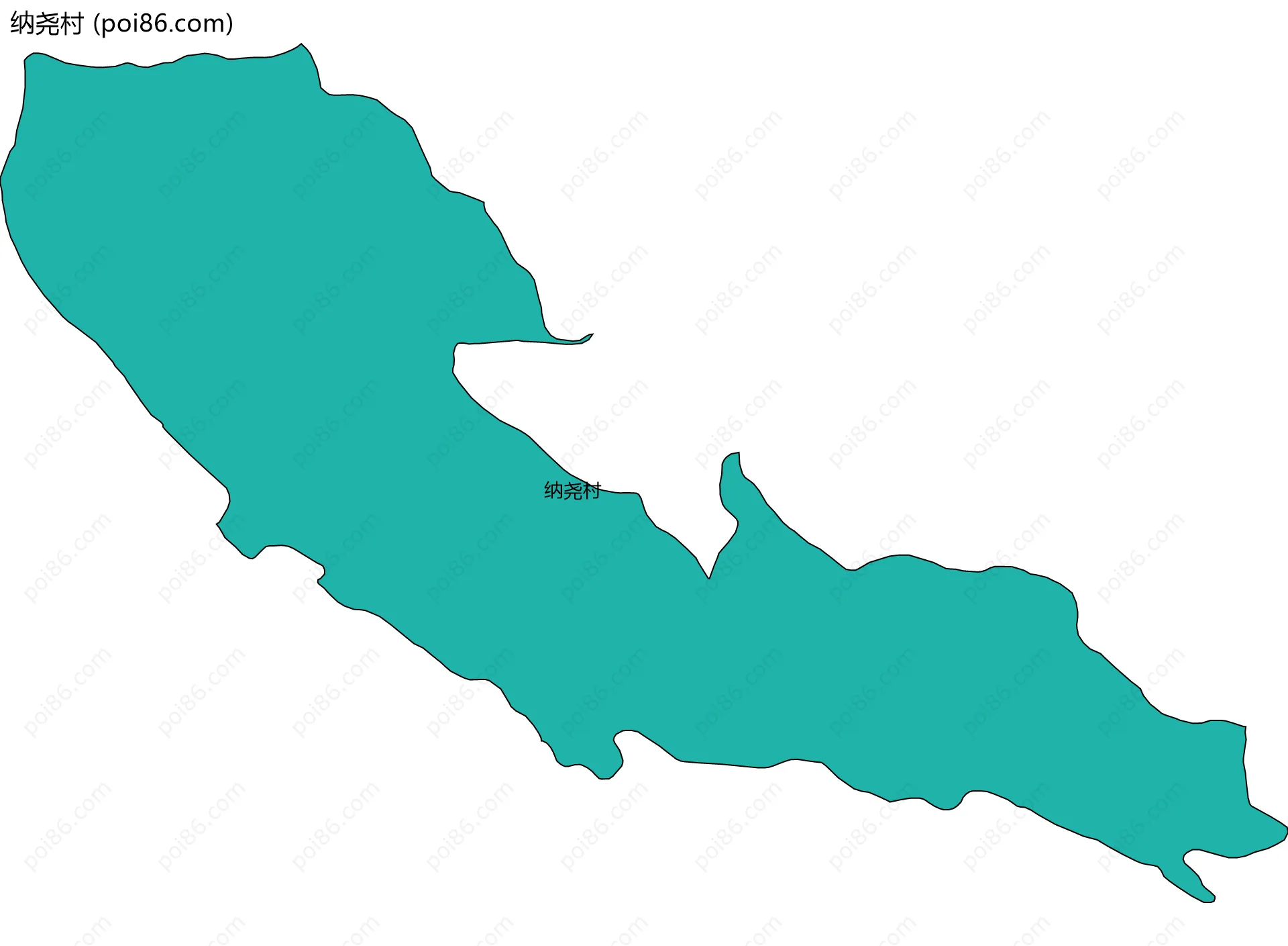 纳尧村边界地图