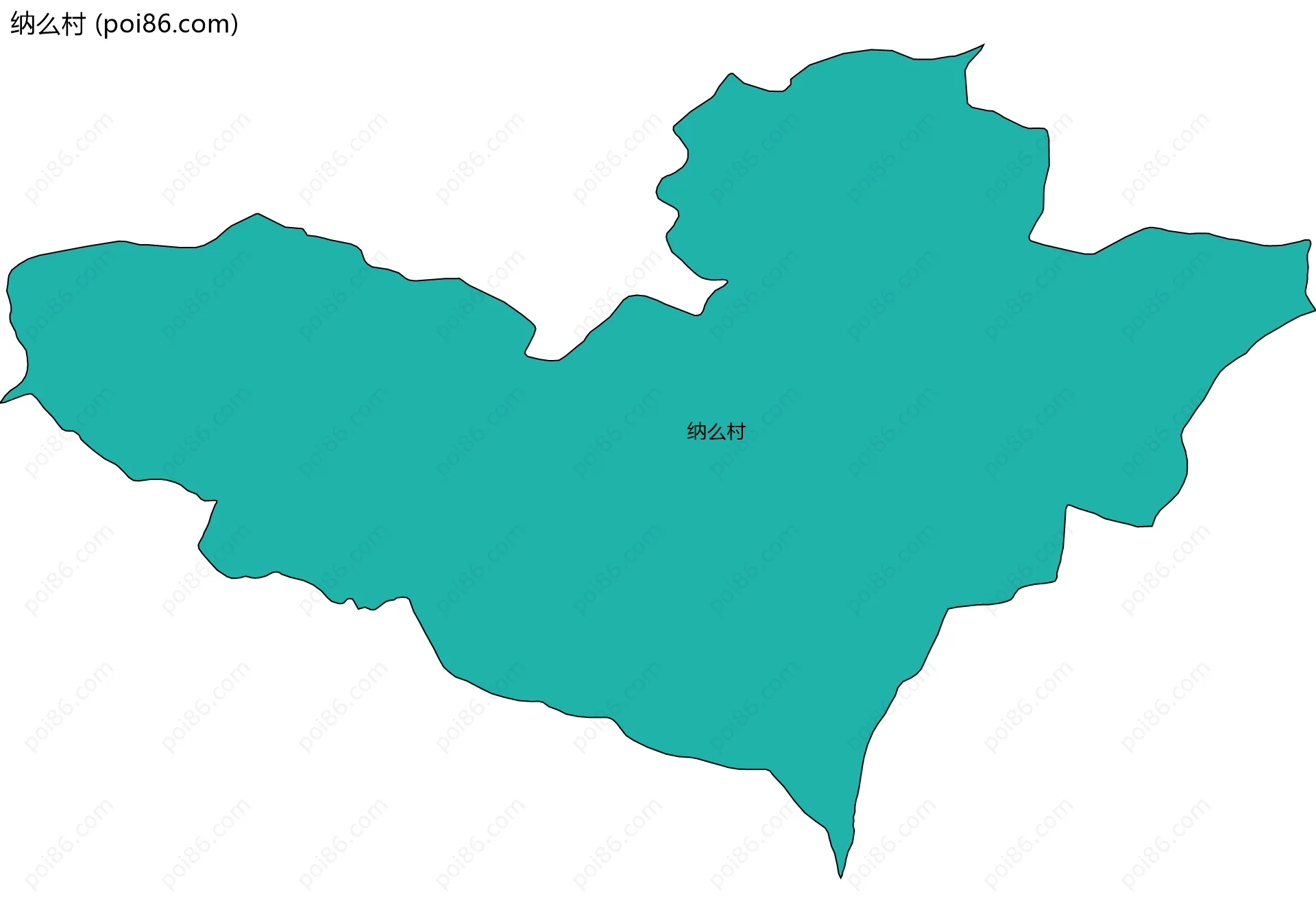 纳么村边界地图