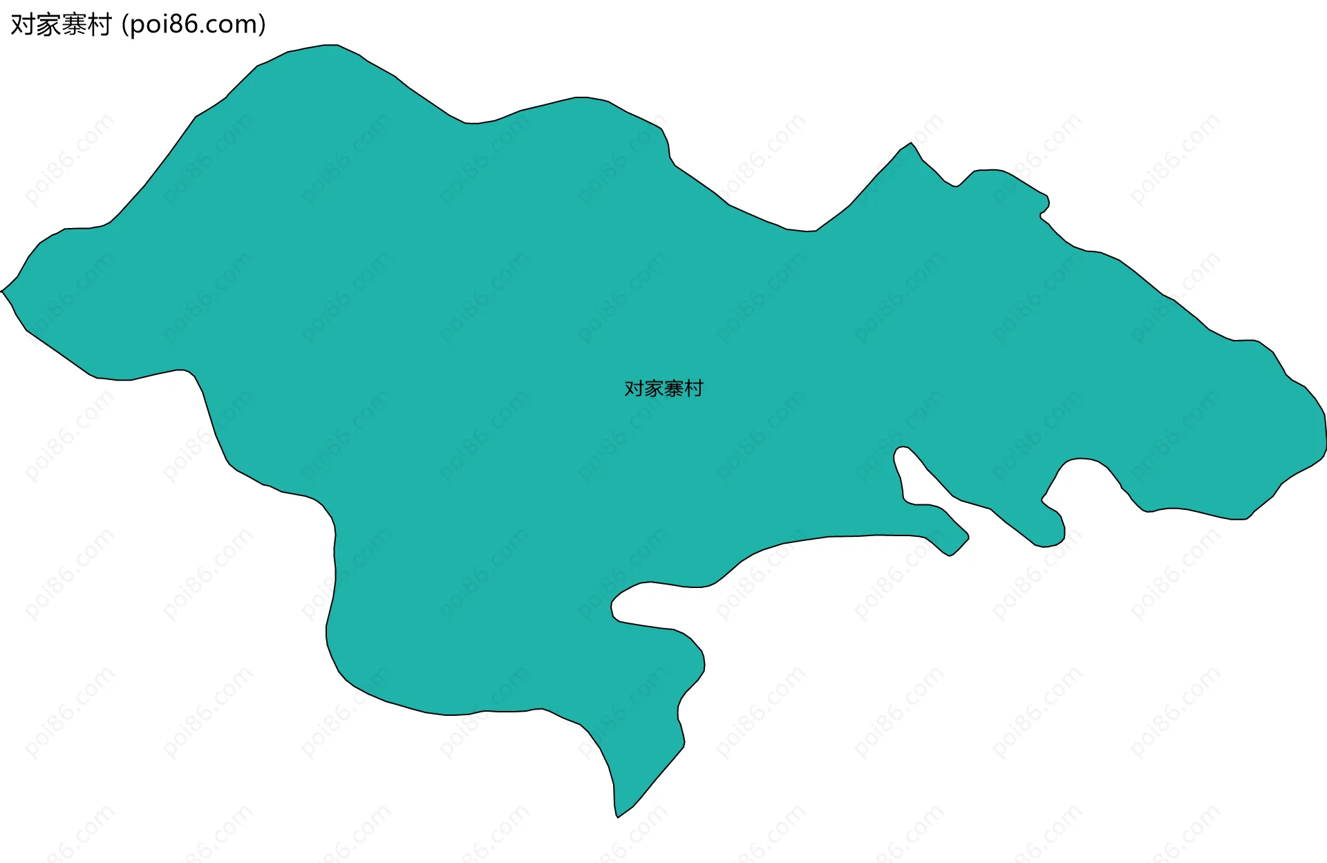 对家寨村边界地图