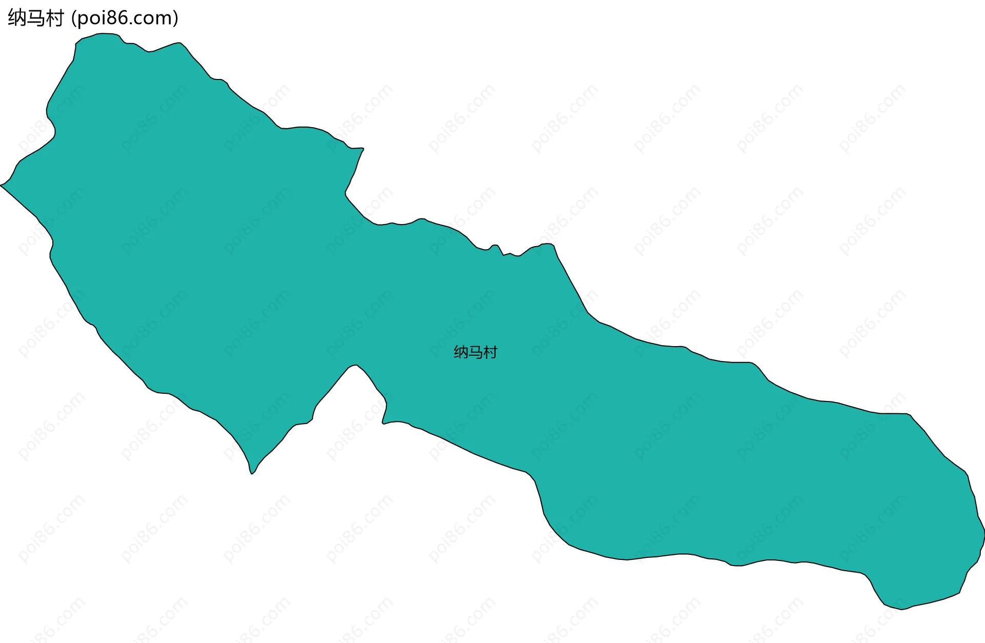 纳马村边界地图