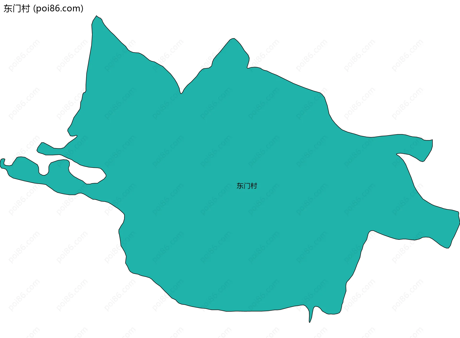 东门村边界地图