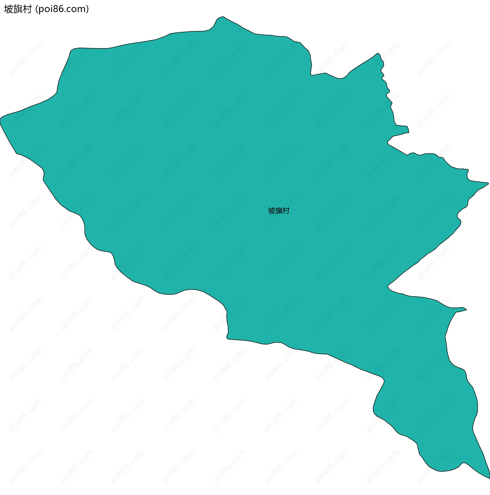 坡旗村边界地图