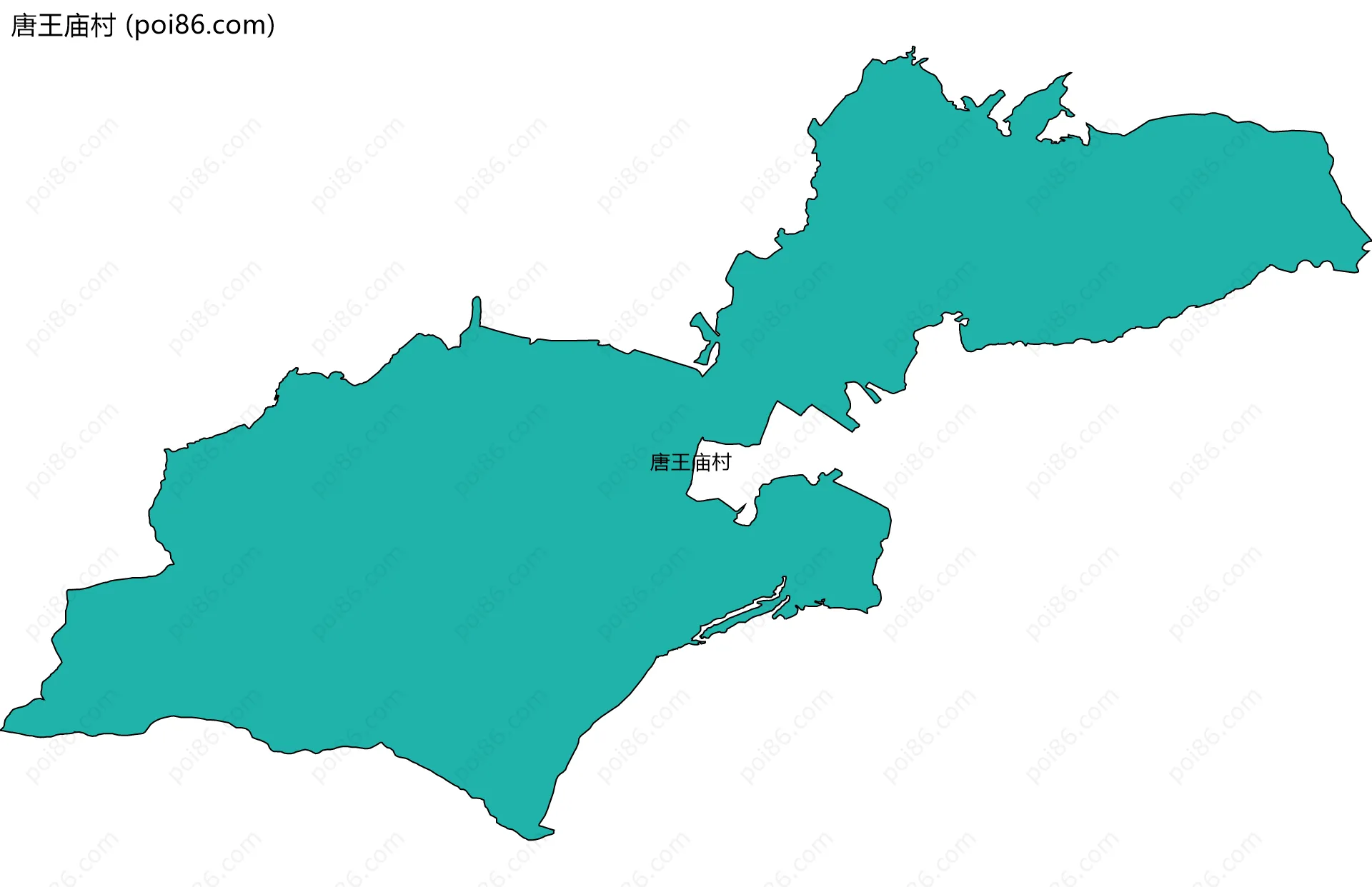 唐王庙村边界地图