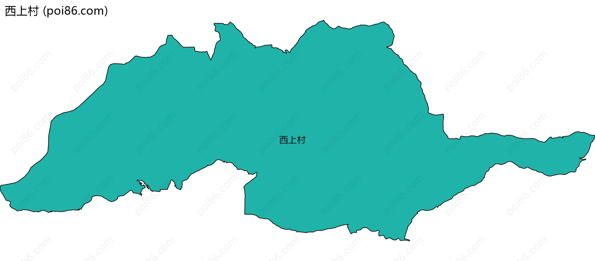 西上村边界地图