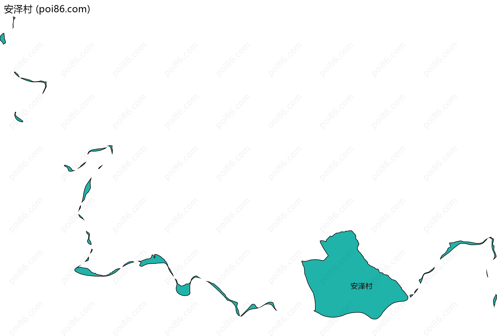 安泽村边界地图