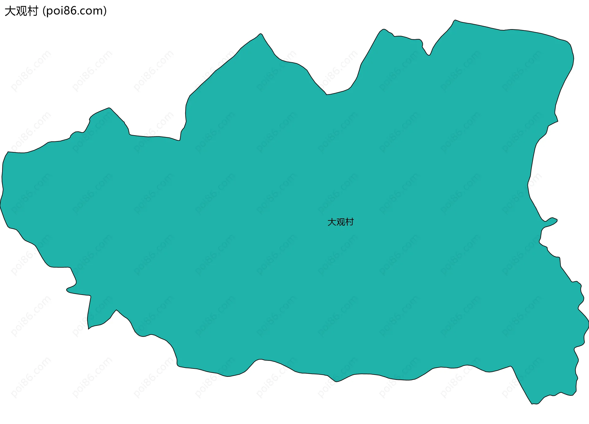 大观村边界地图