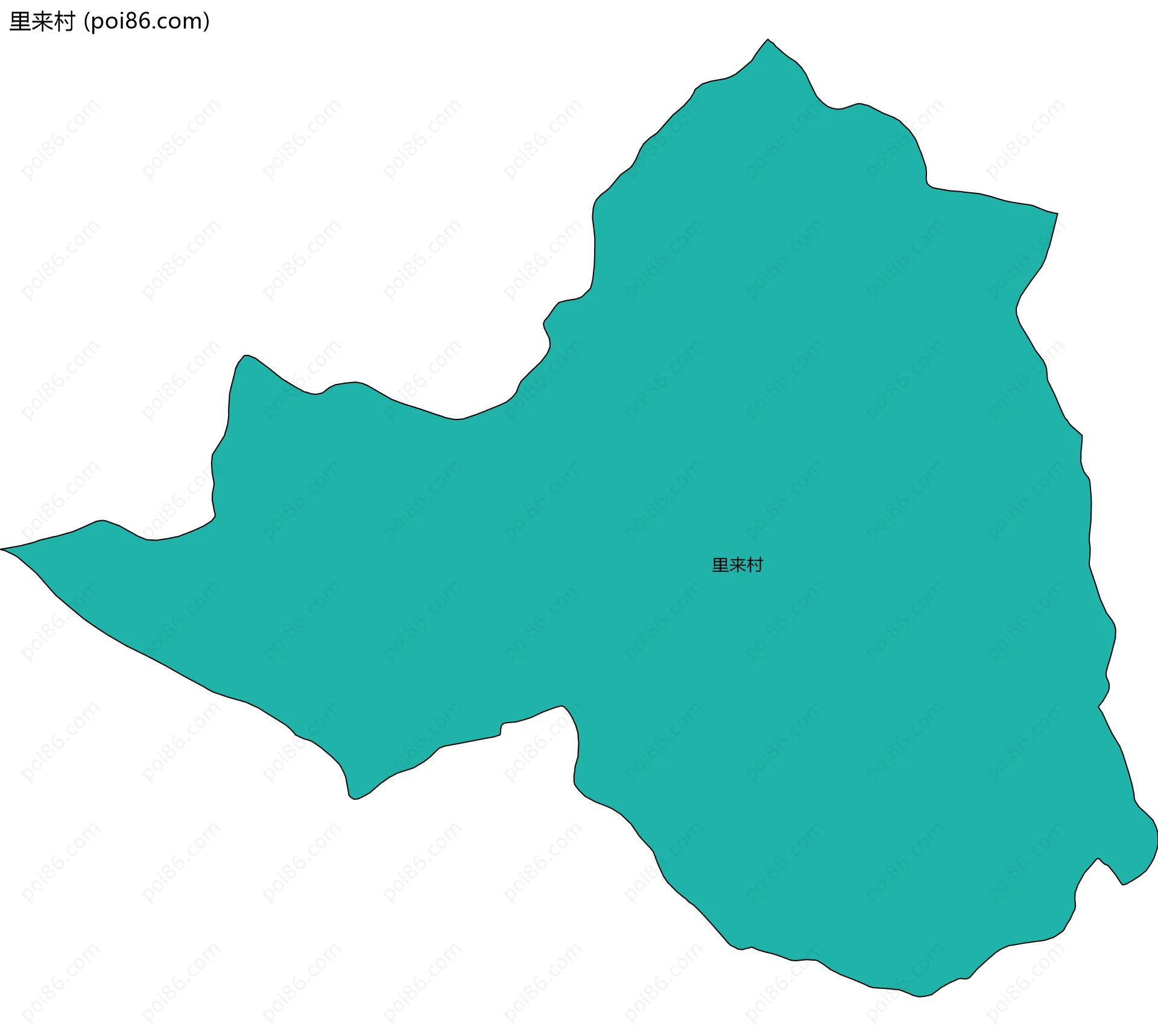 里来村边界地图