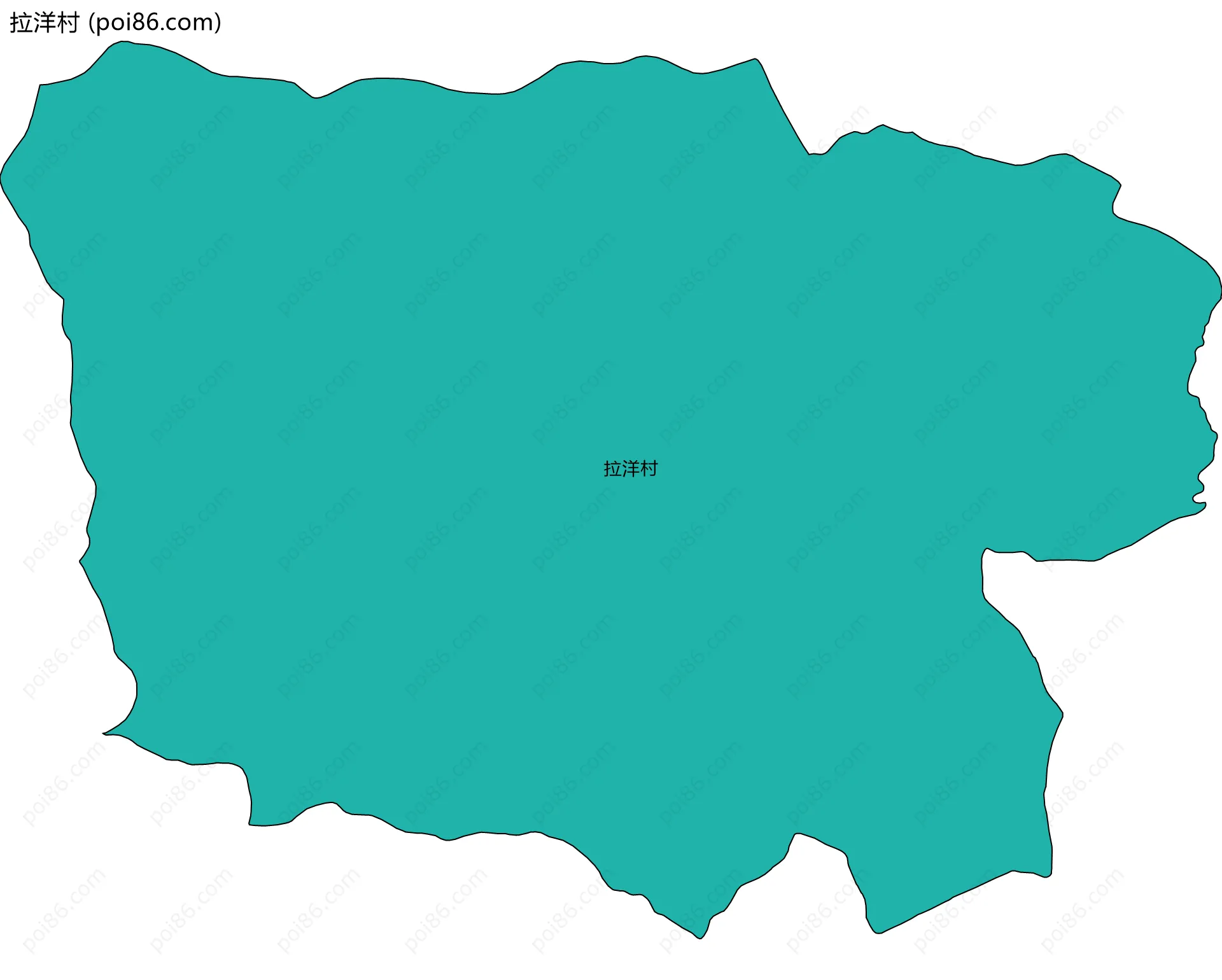 拉洋村边界地图