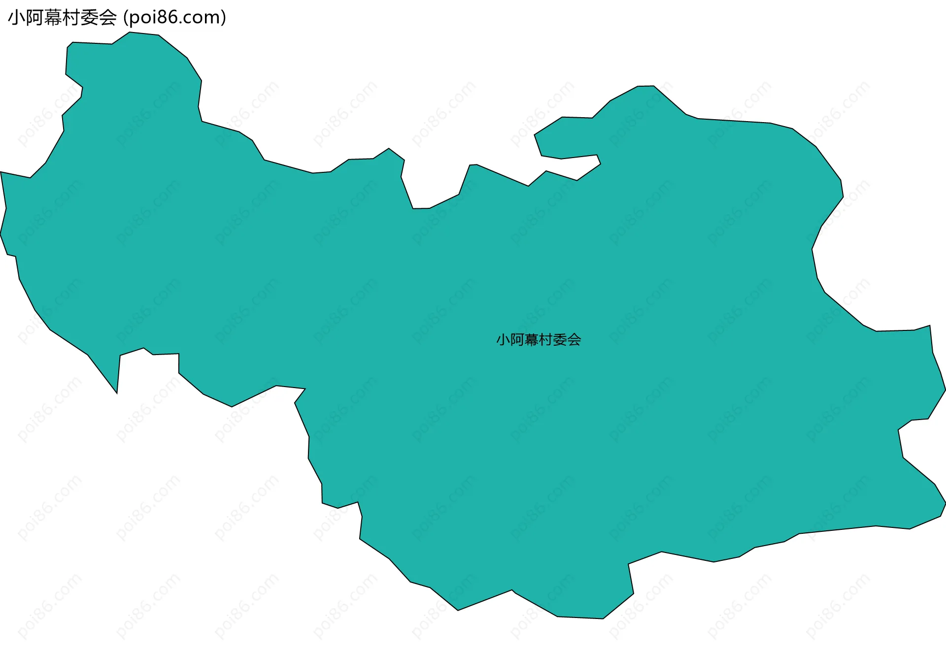小阿幕村委会边界地图