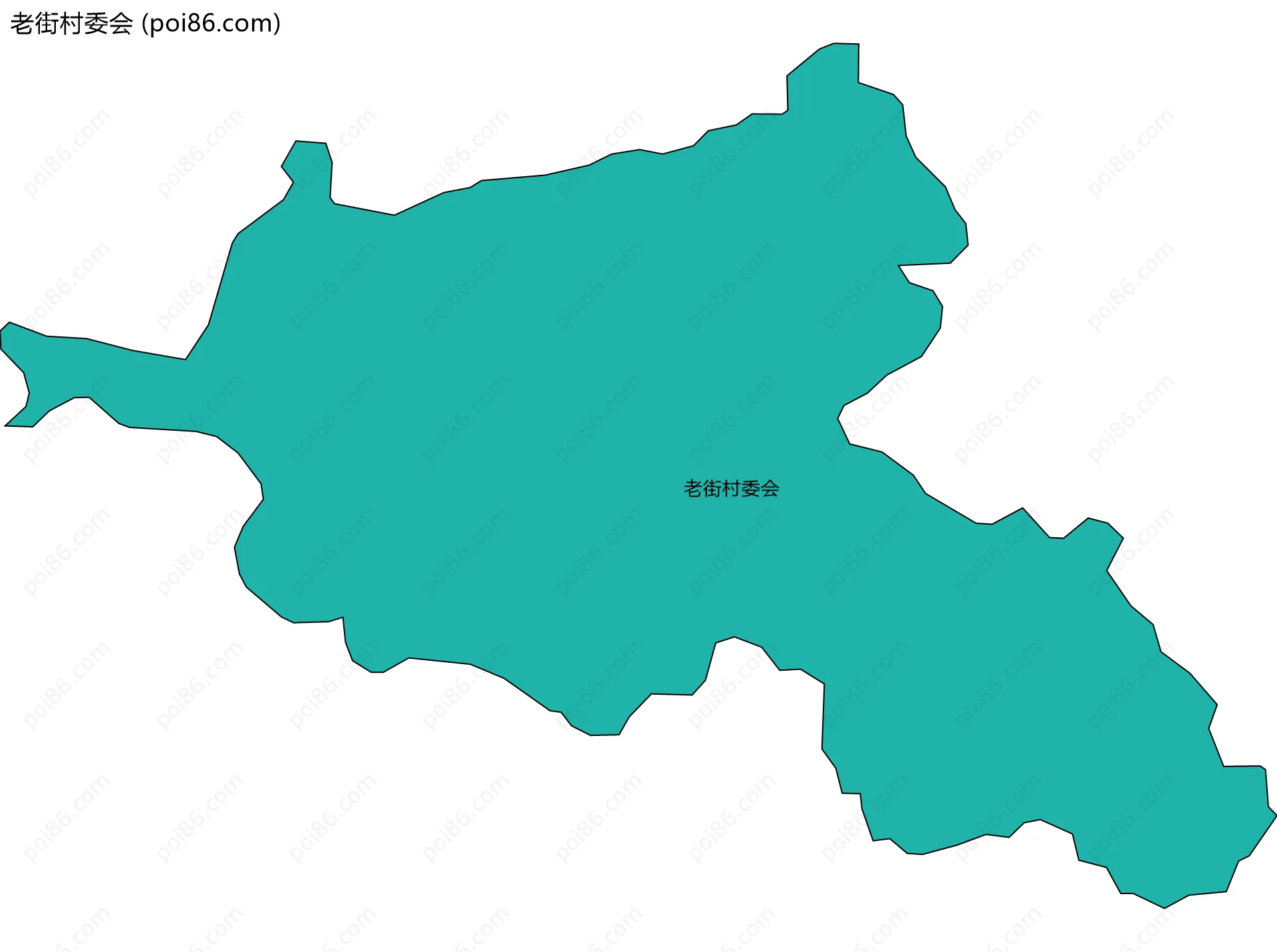 老街村委会边界地图