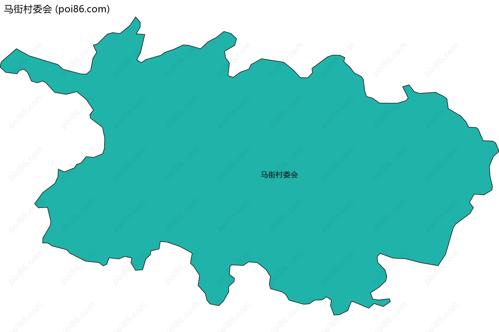 马街村委会边界地图