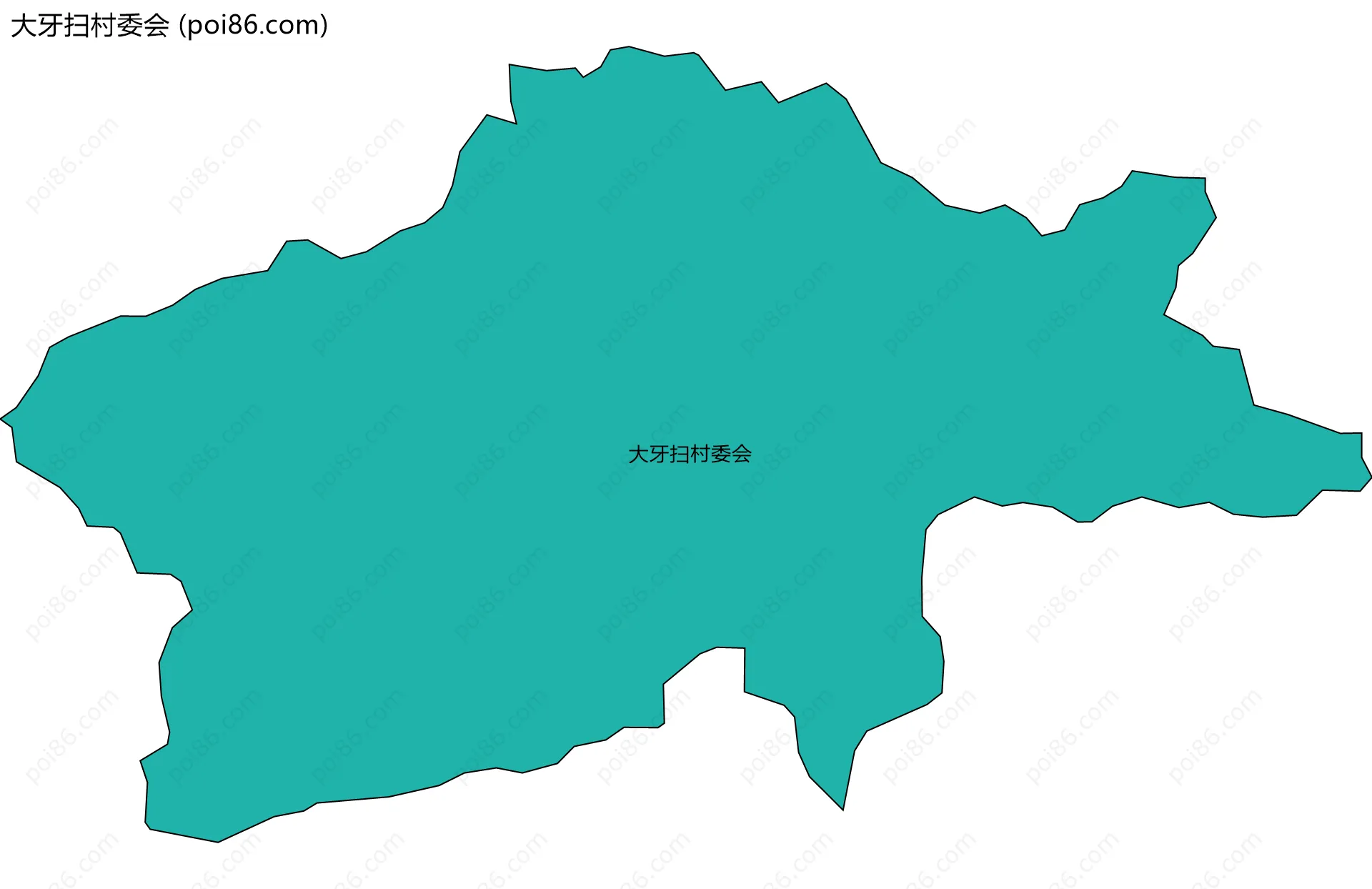 大牙扫村委会边界地图