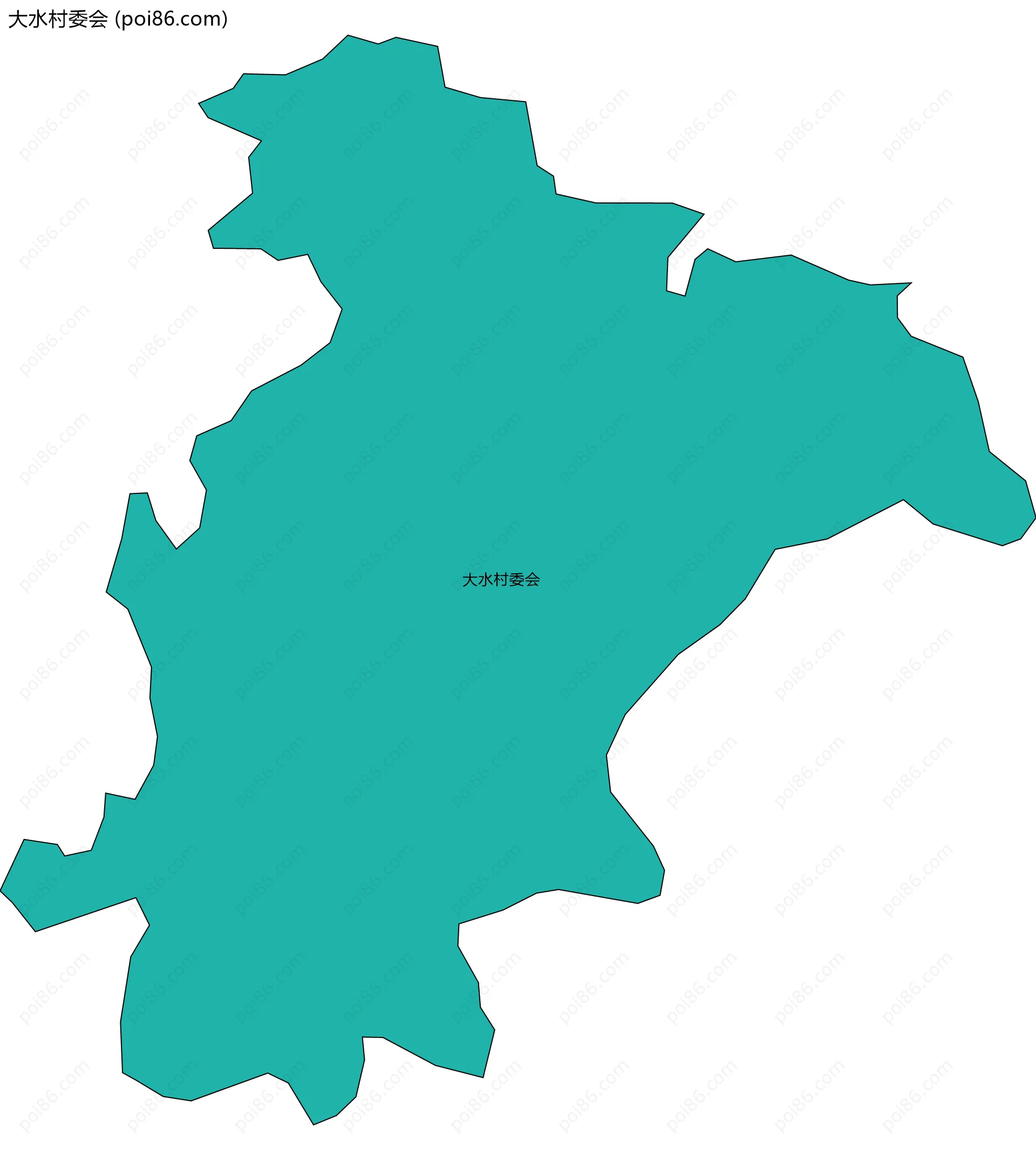 大水村委会边界地图