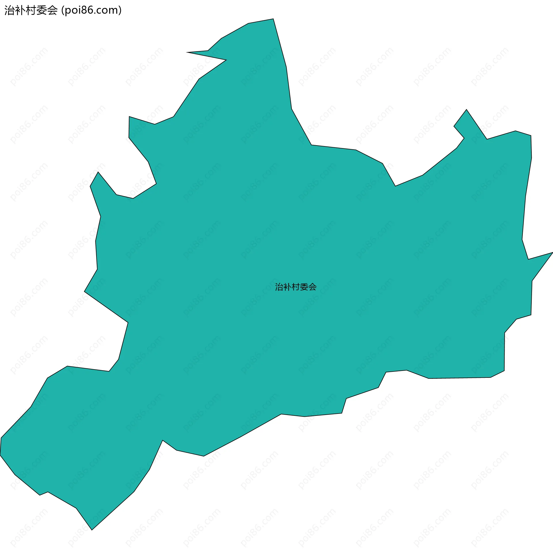 治补村委会边界地图