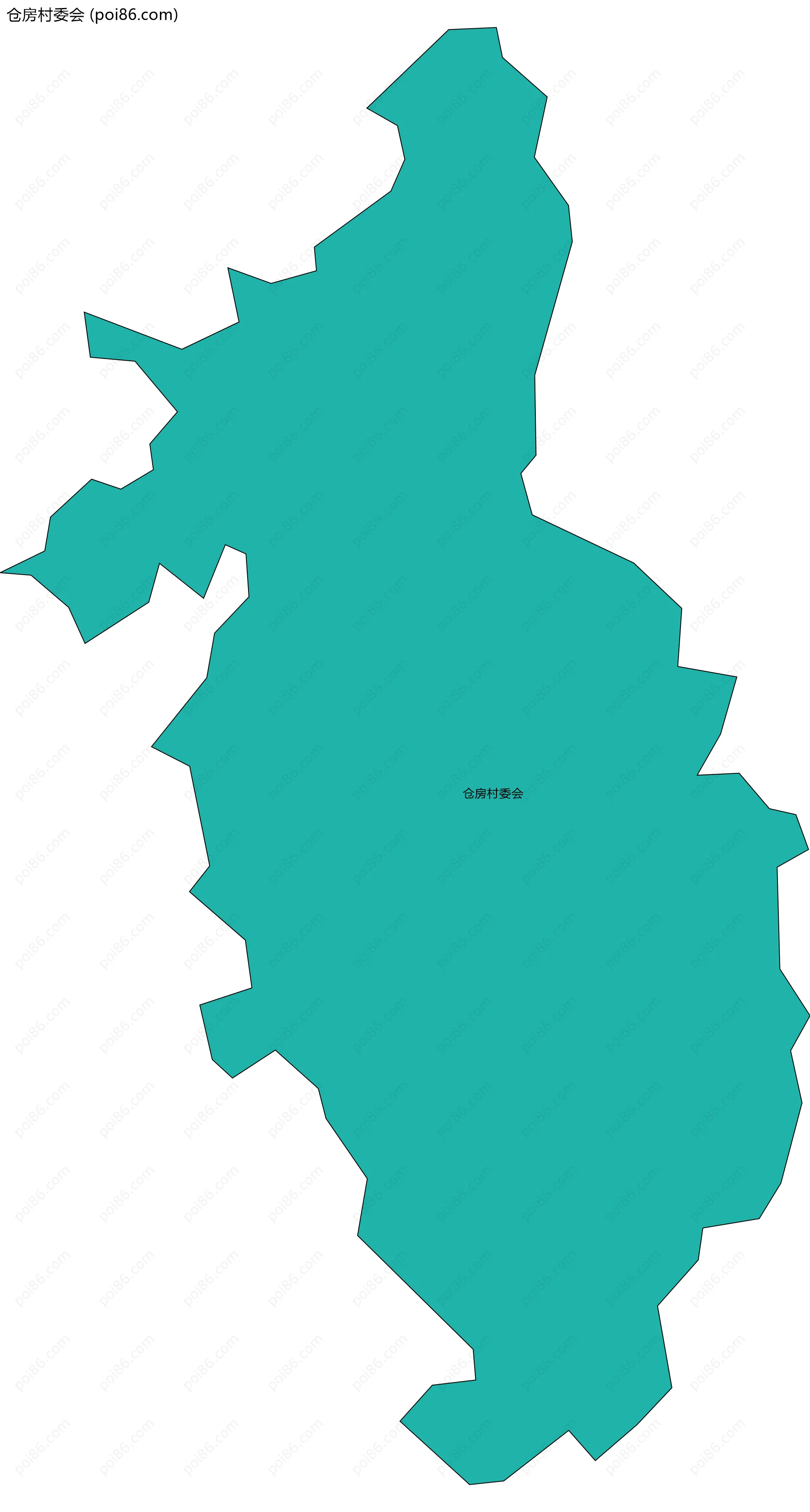 仓房村委会边界地图