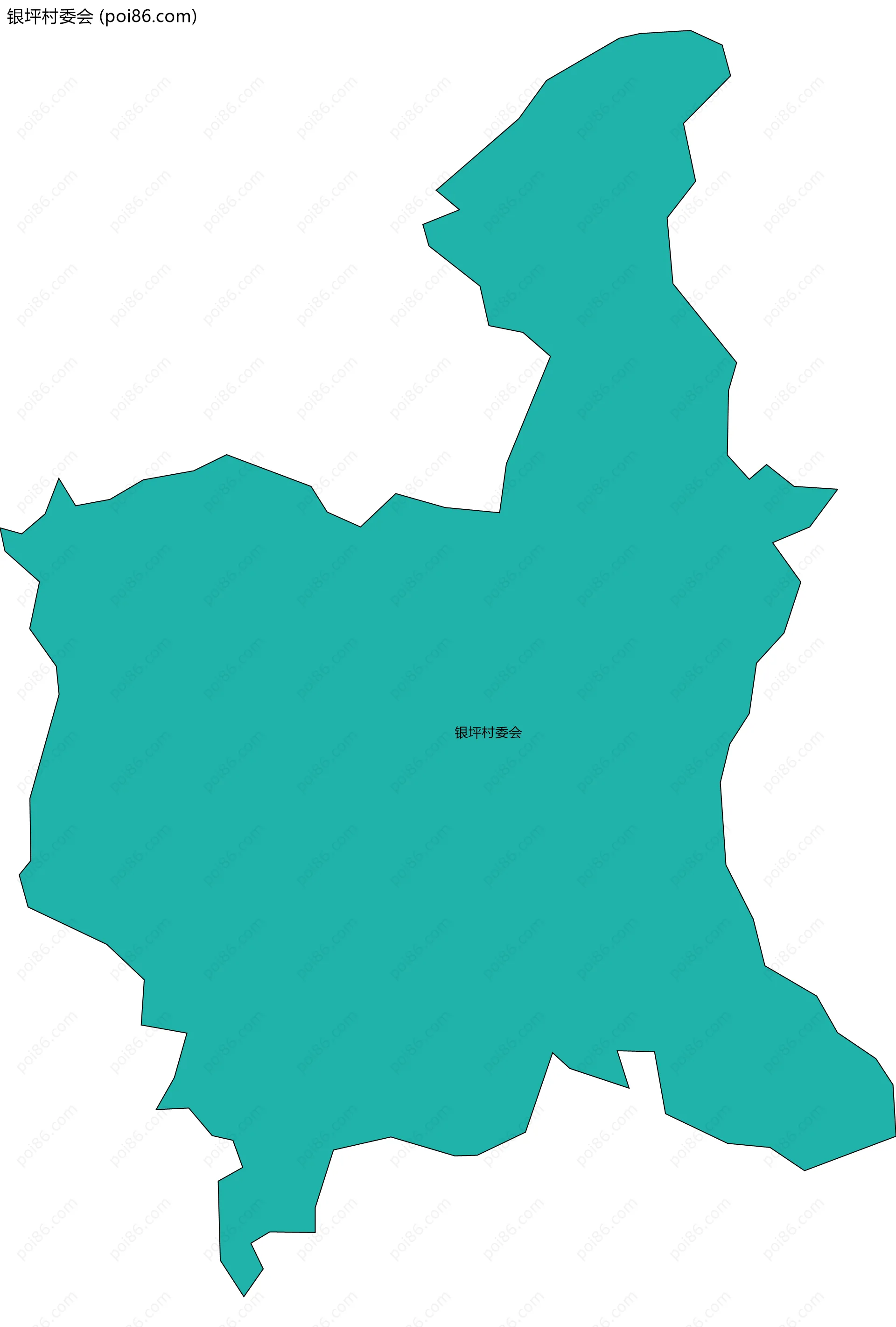 银坪村委会边界地图