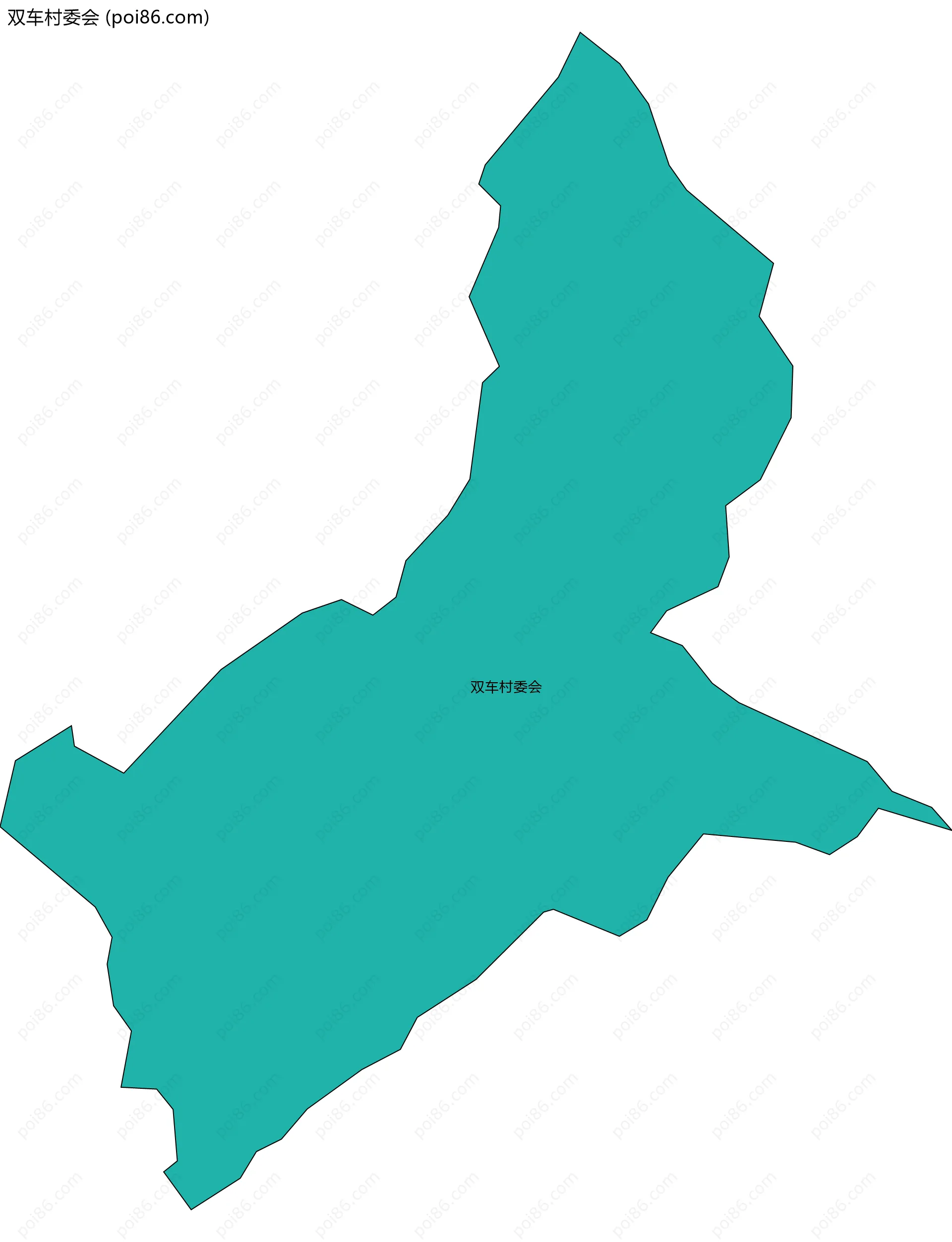 双车村委会边界地图