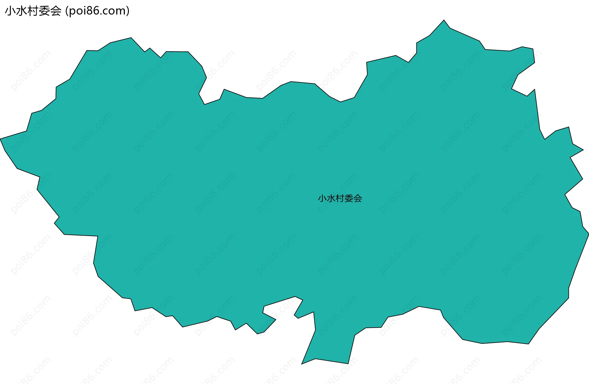 小水村委会边界地图