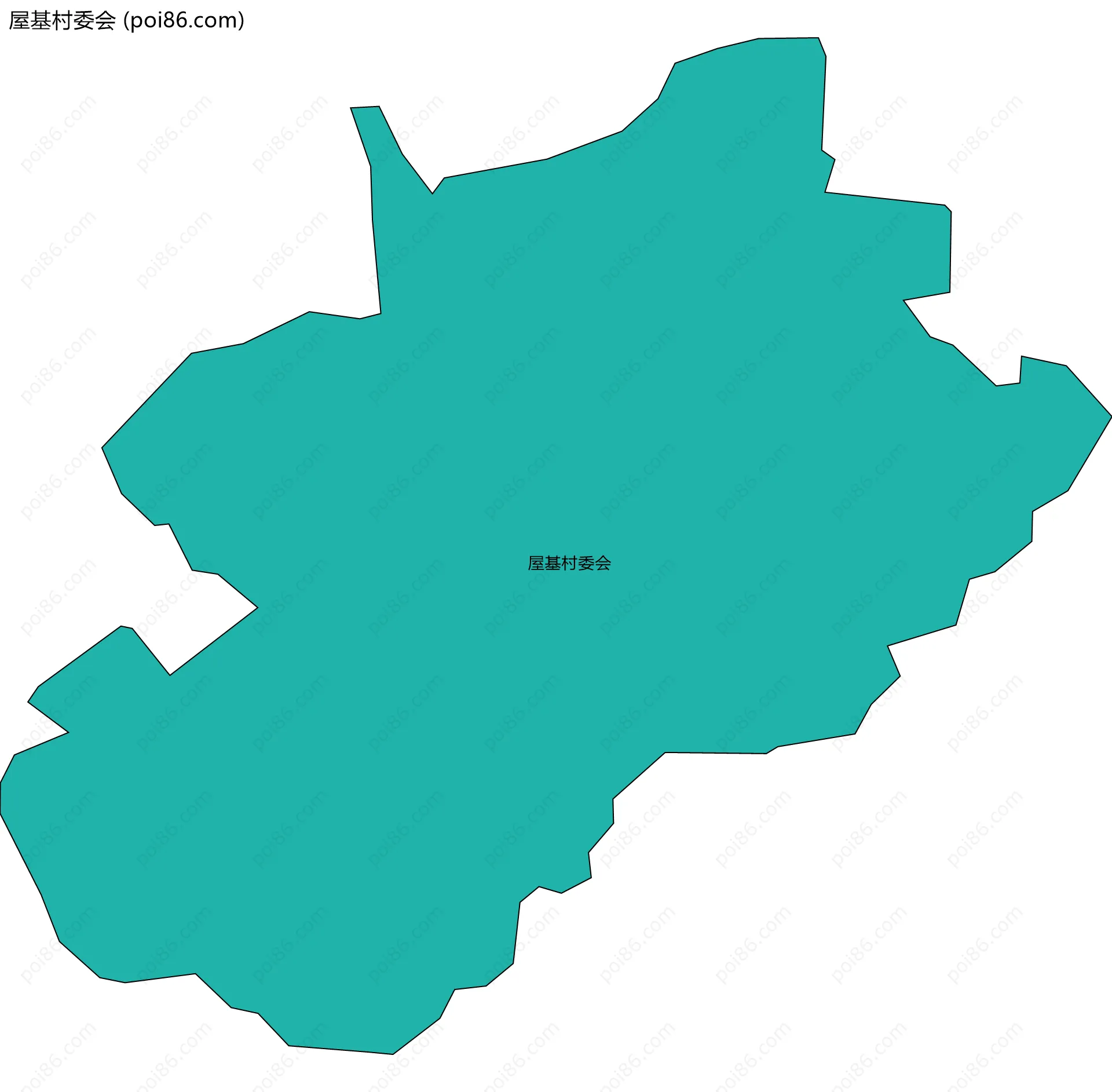 屋基村委会边界地图