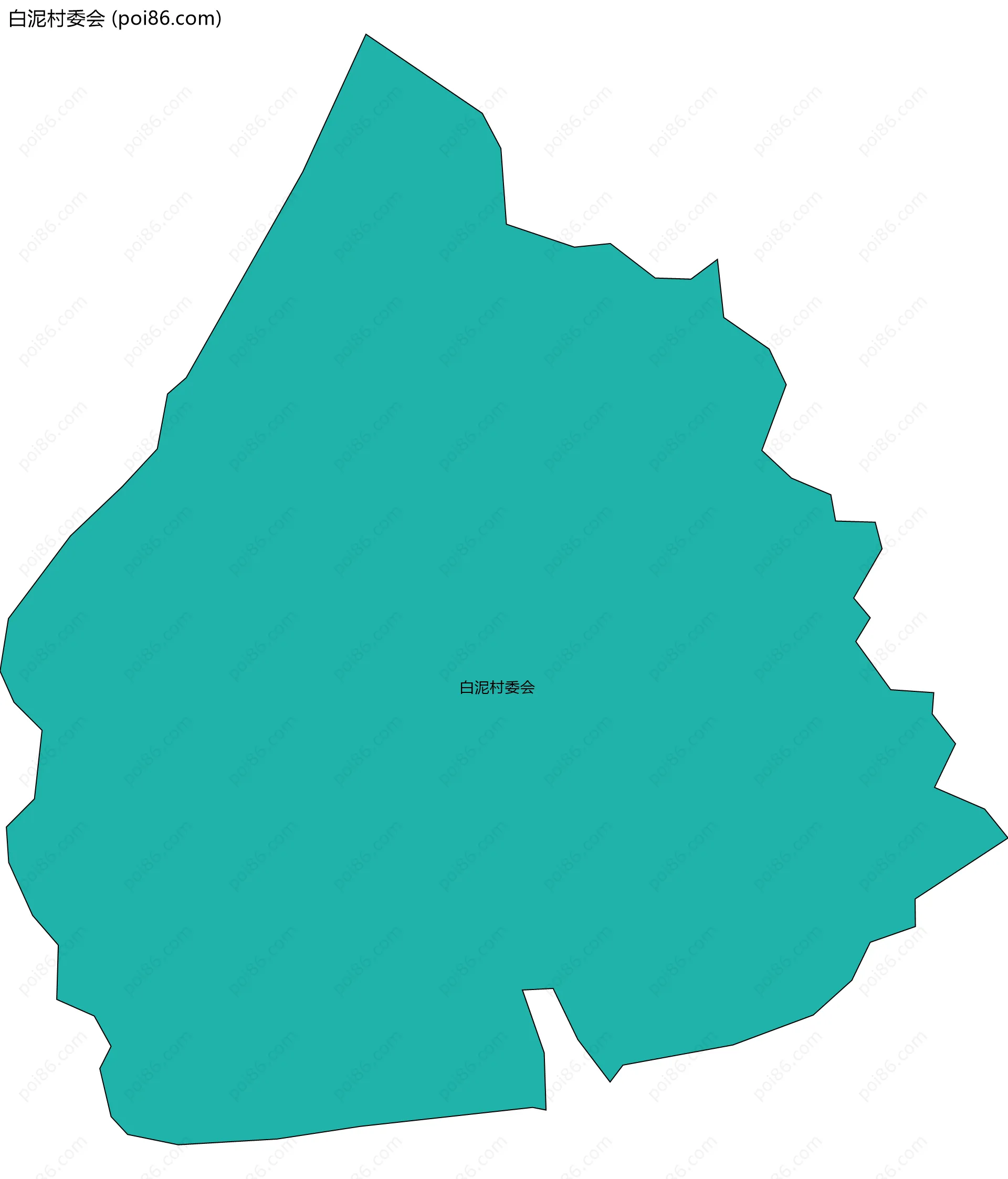 白泥村委会边界地图
