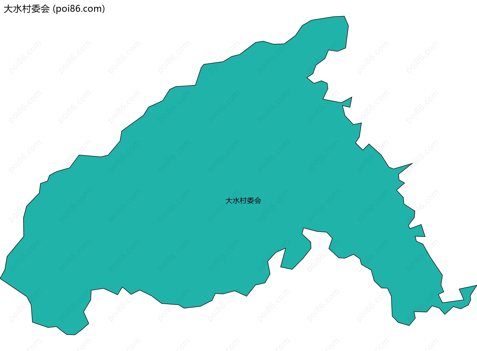 大水村委会边界地图
