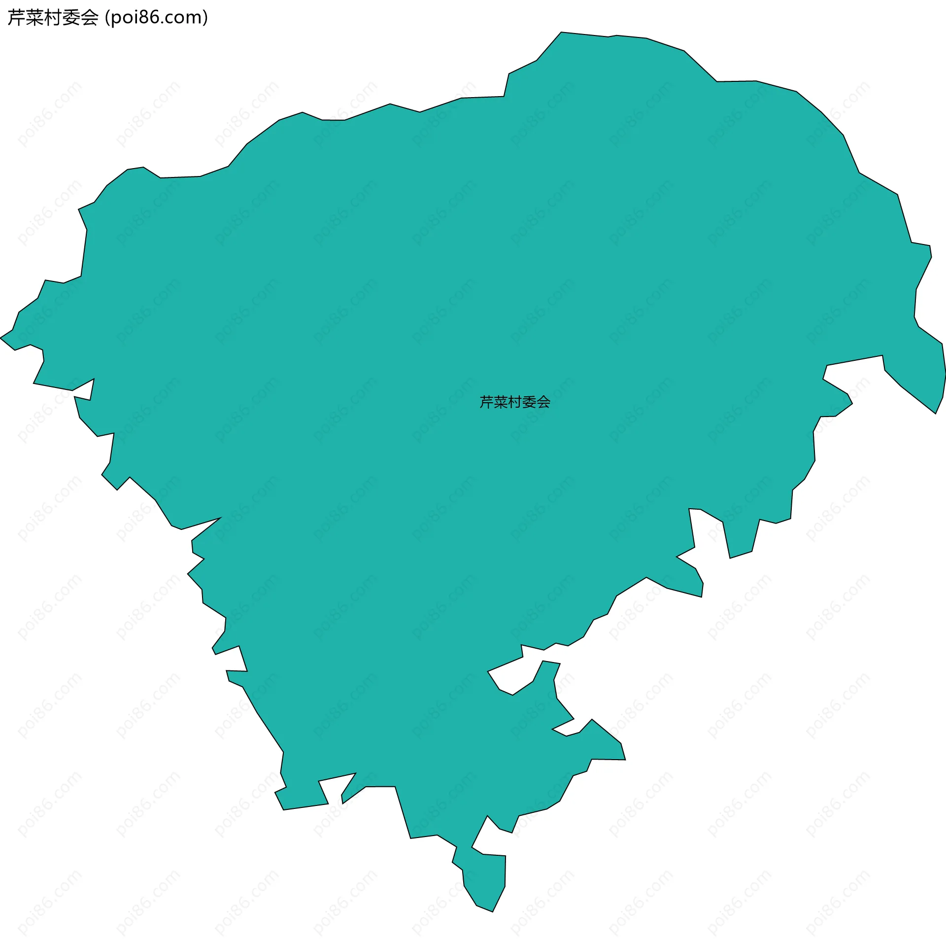 芹菜村委会边界地图