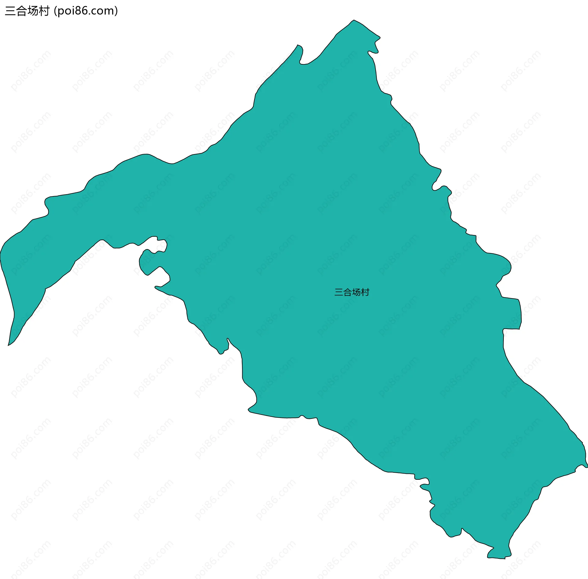 三合场村边界地图