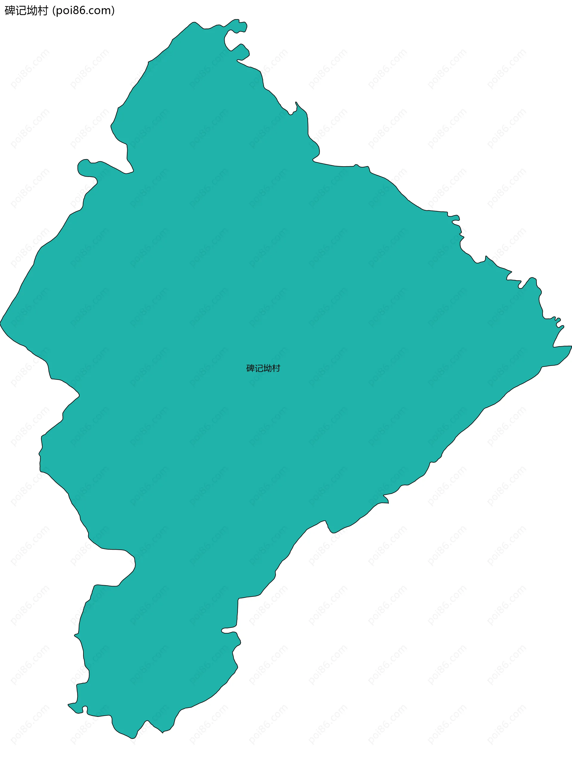 碑记坳村边界地图