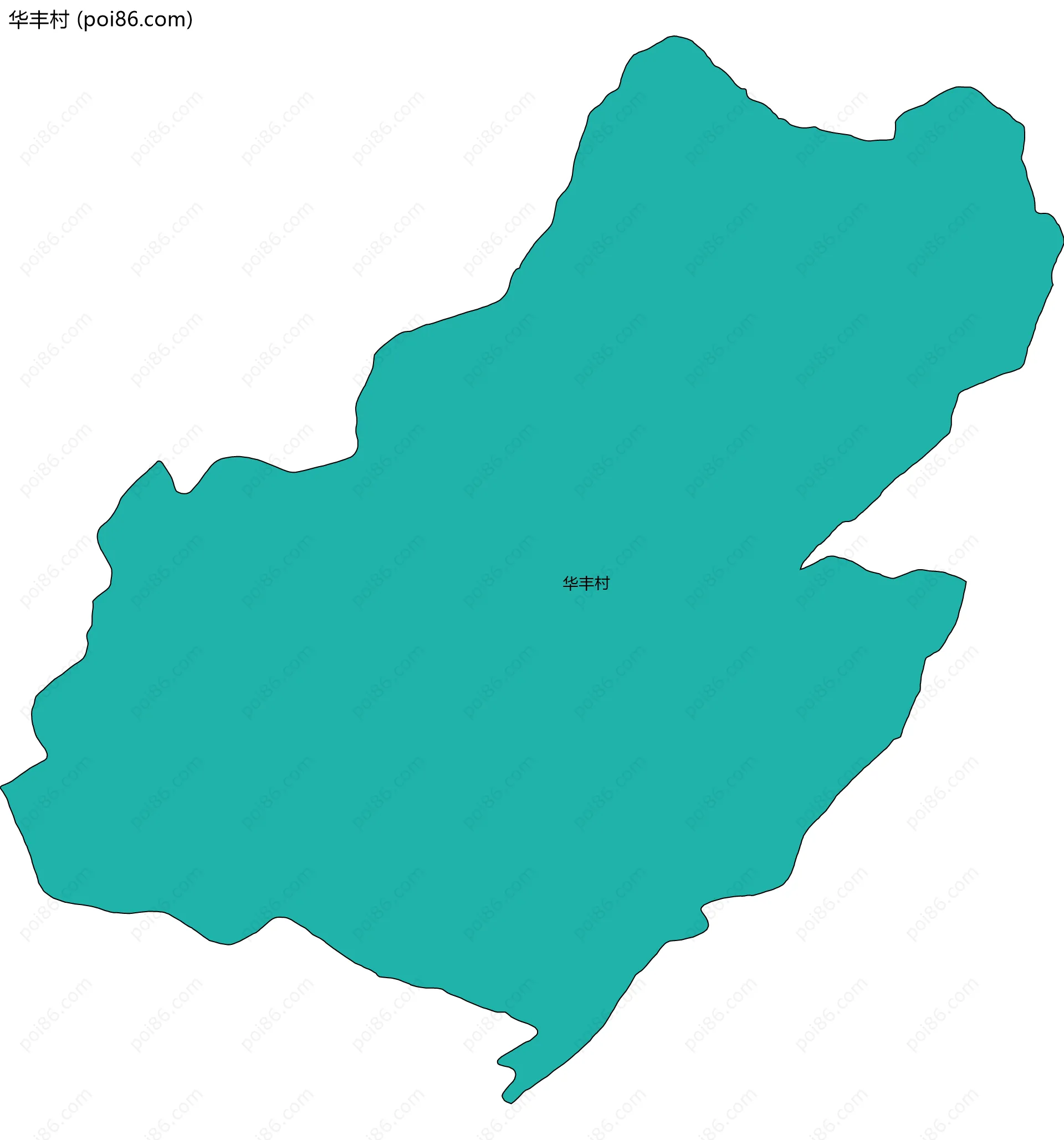 华丰村边界地图
