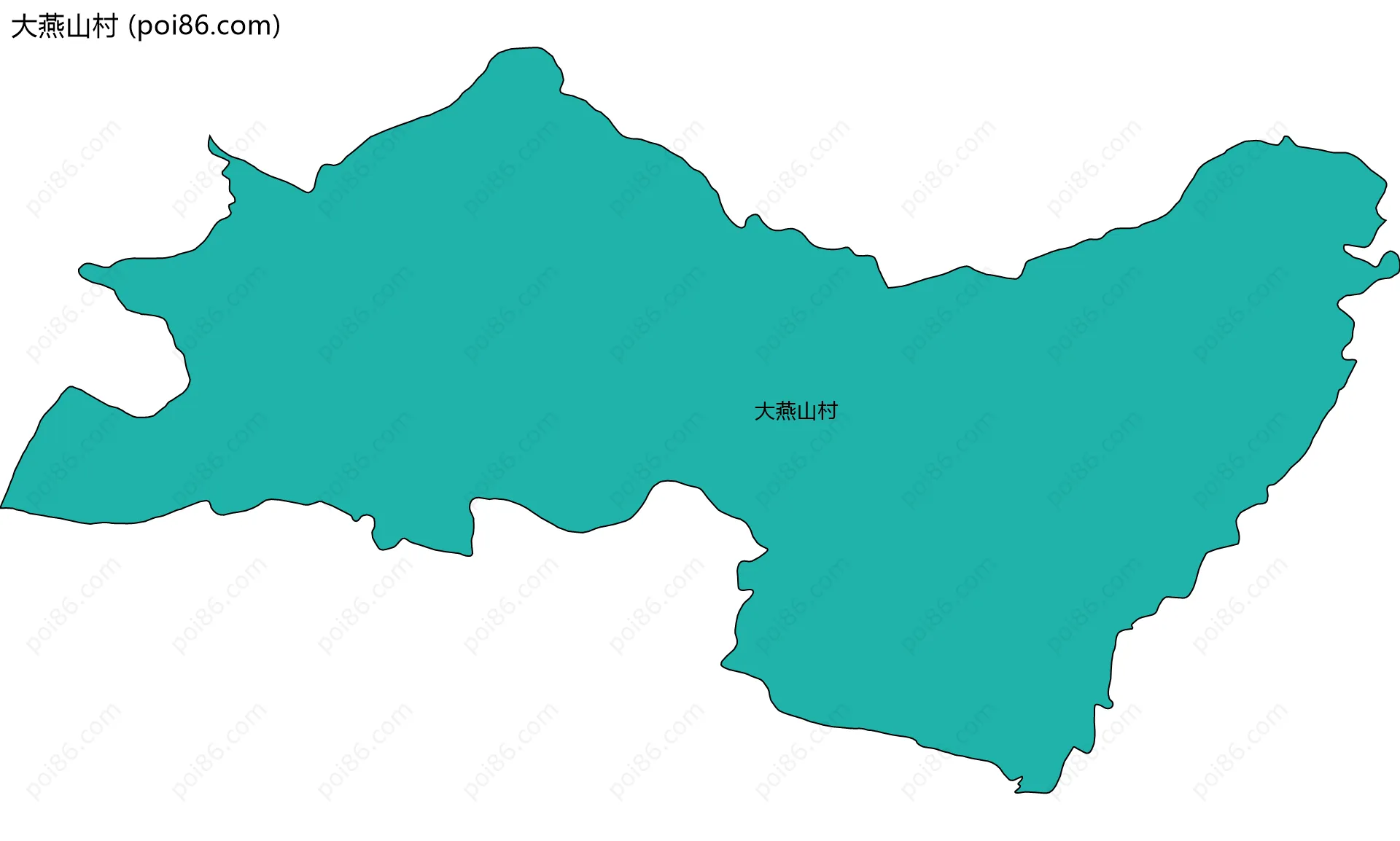 大燕山村边界地图