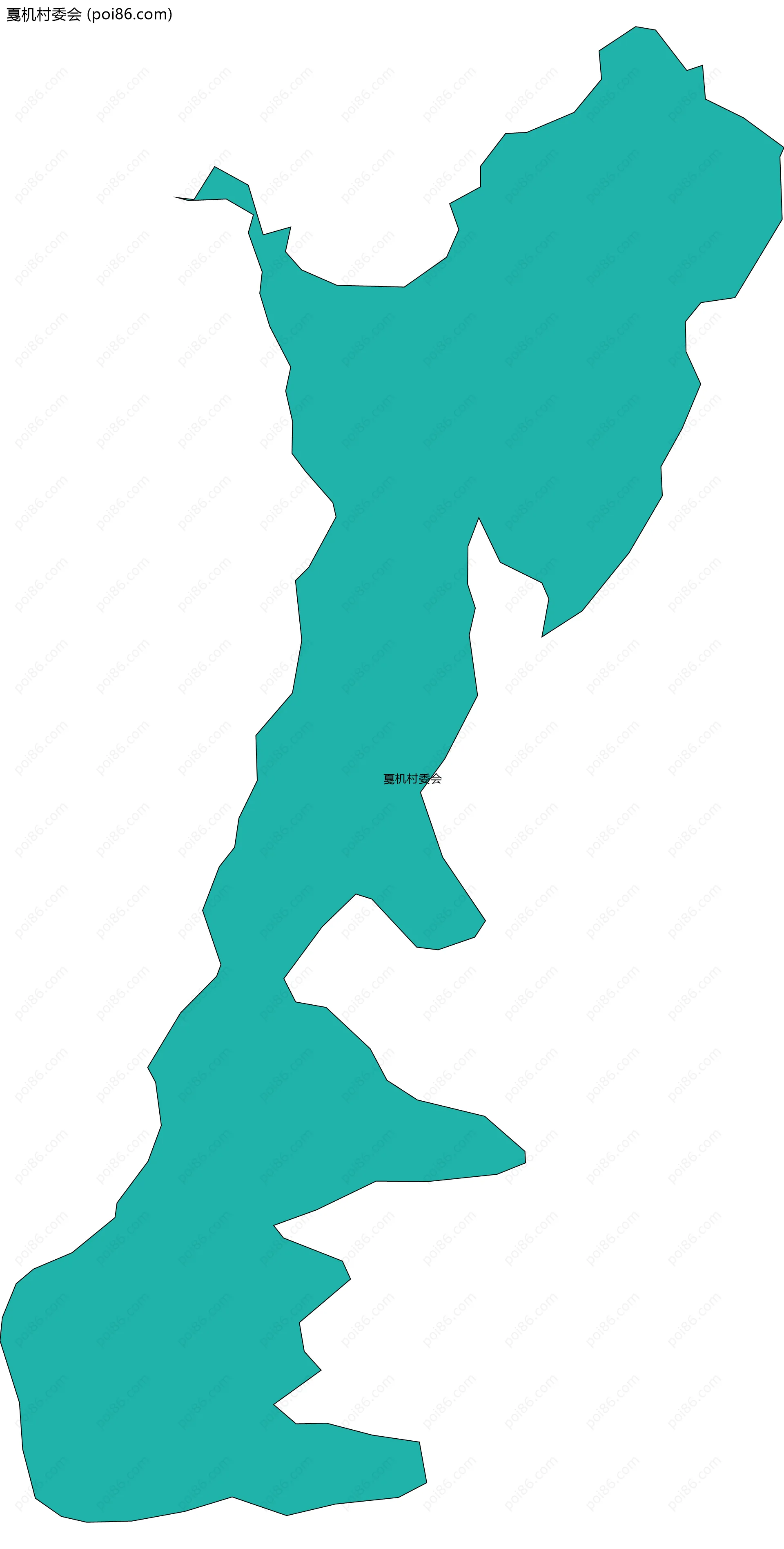 戛机村委会边界地图