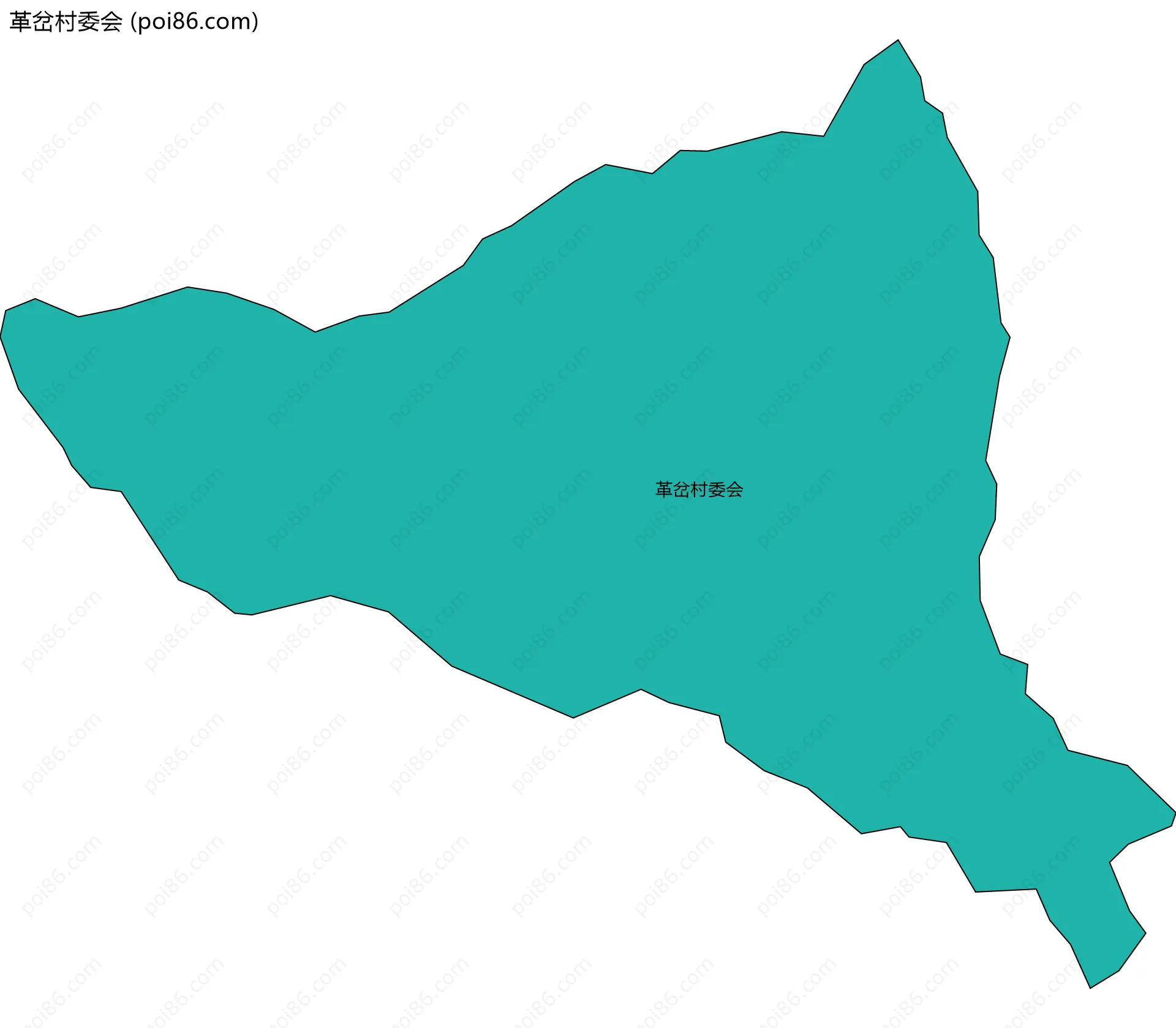 革岔村委会边界地图
