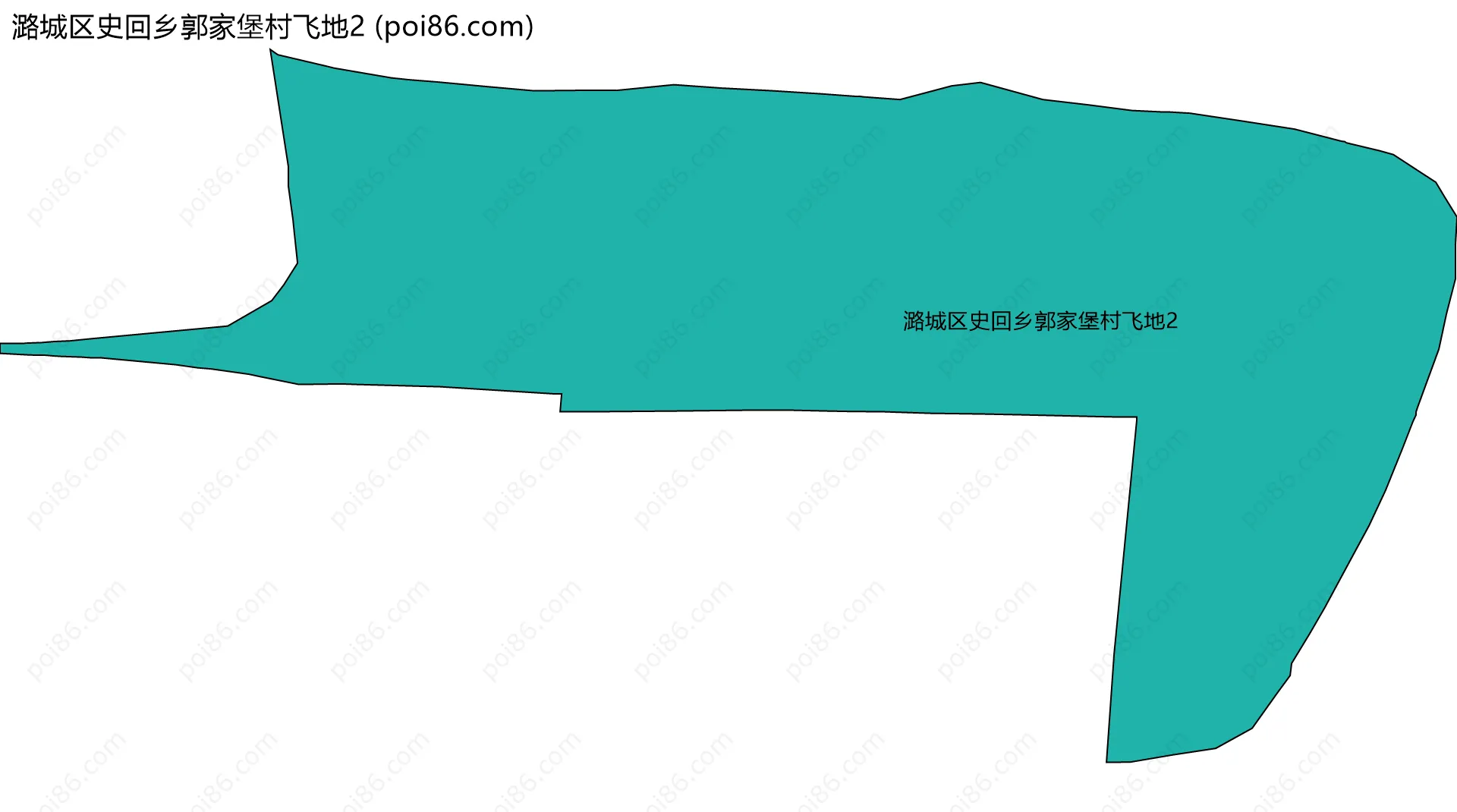 潞城区史回乡郭家堡村飞地2边界地图