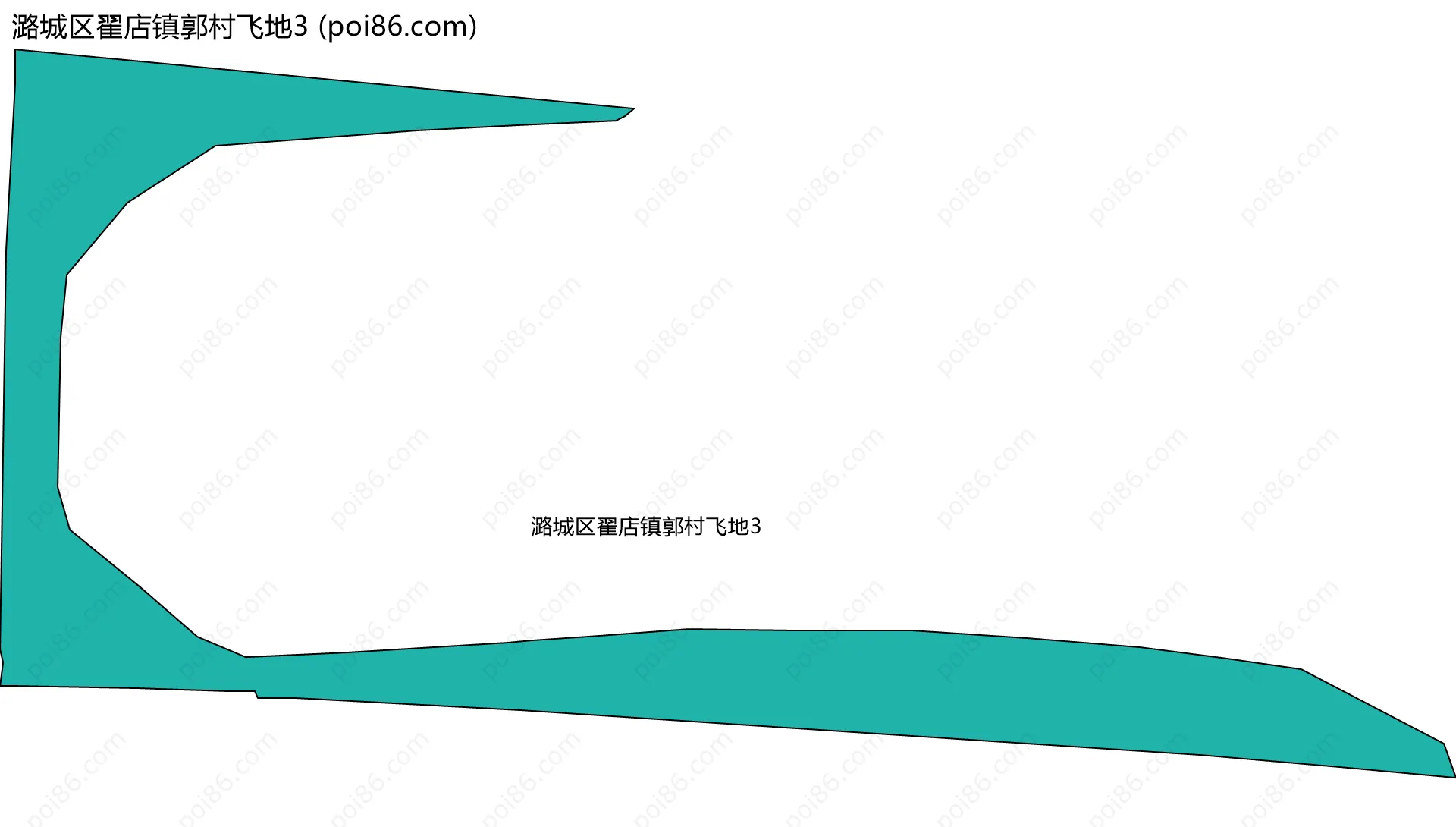 潞城区翟店镇郭村飞地3边界地图