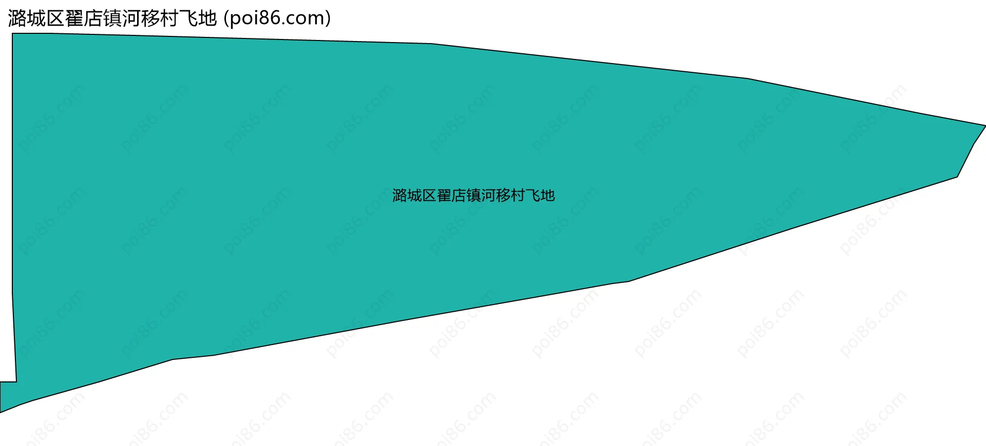 潞城区翟店镇河移村飞地边界地图