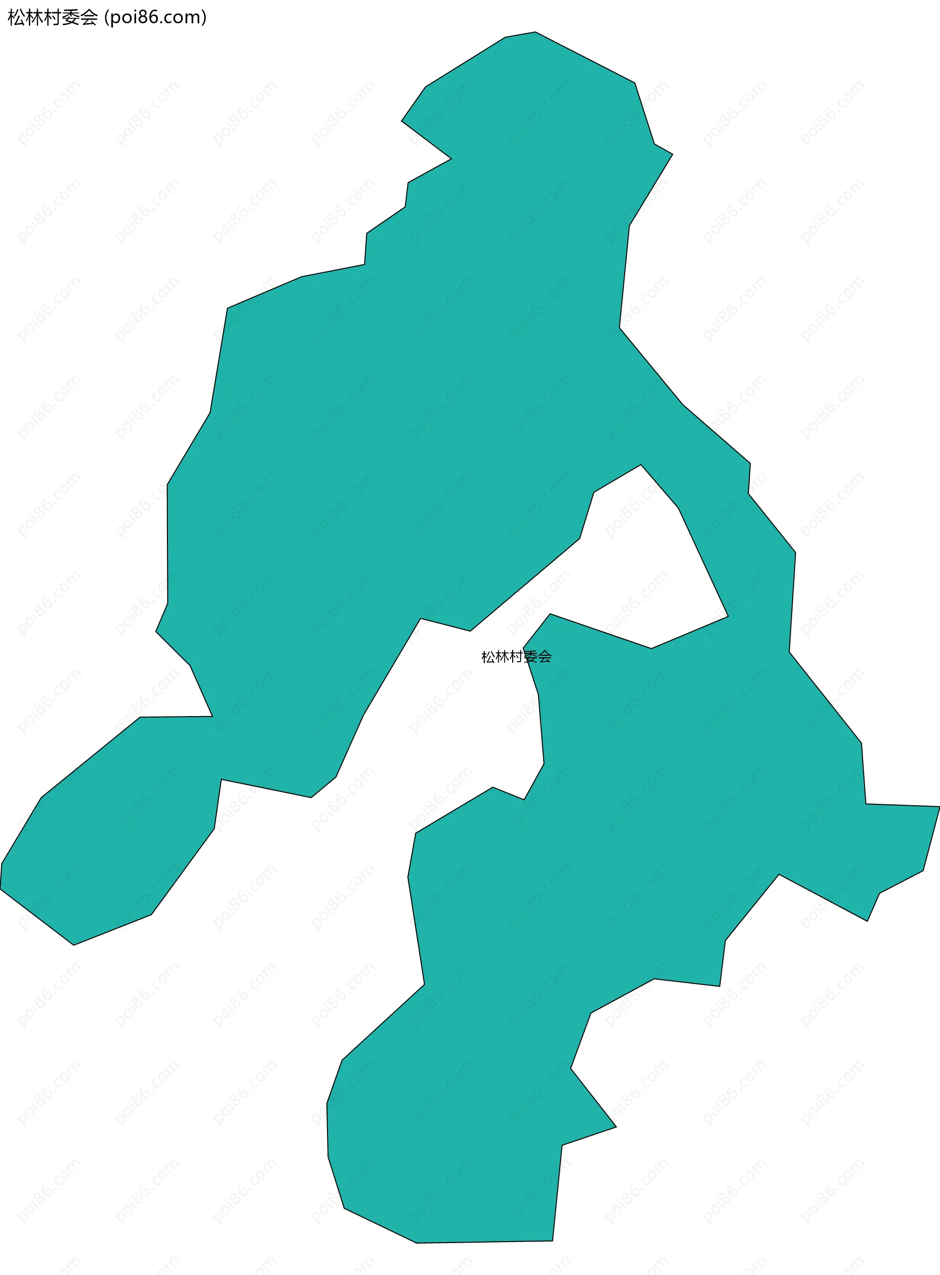 松林村委会边界地图