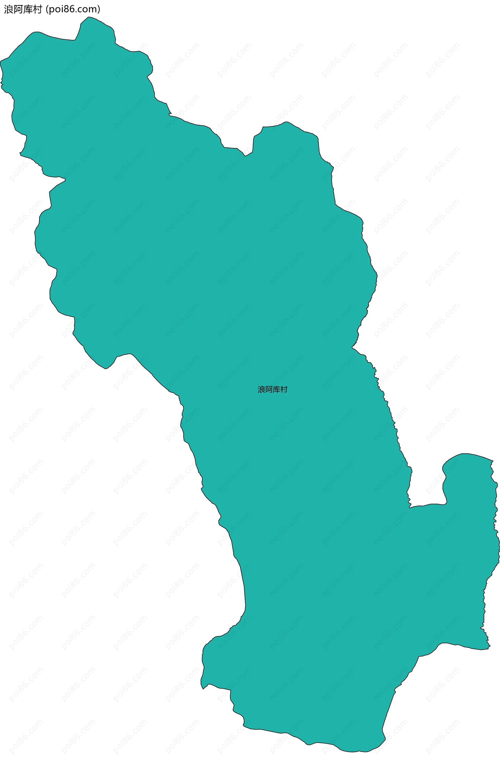 浪阿库村边界地图